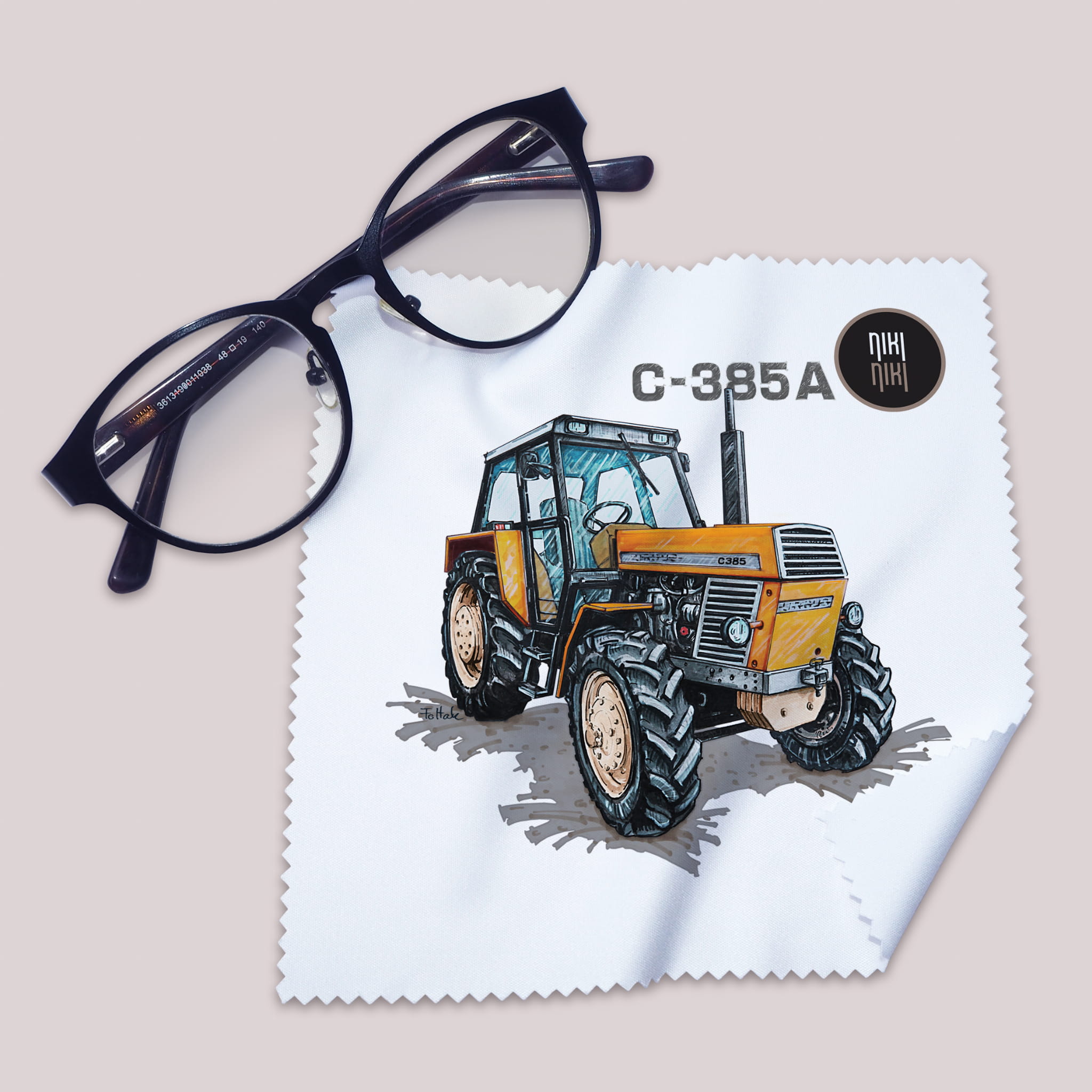 Ursus C-385A — ściereczka (Kolor nadruku: żółty; Rodzaj nadruku: Ursus C-385A)