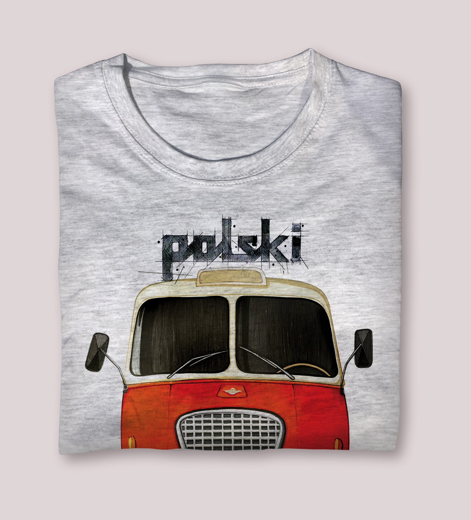 Ogórek — koszulka (Kolor koszulki: jasnoszary melanż; Rozmiar: XL (damska); Rodzaj nadruku: Ogórek)