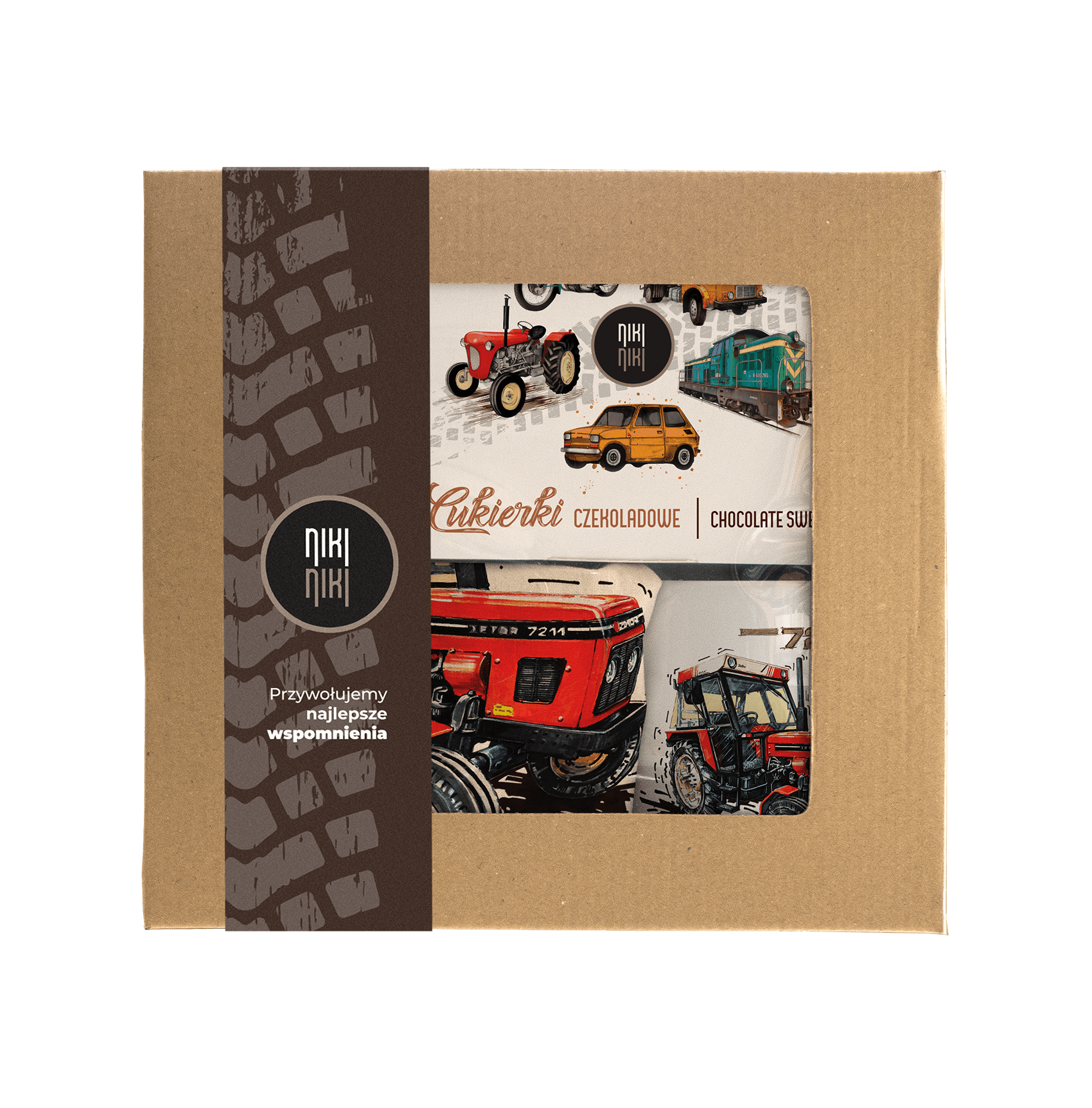 Zetor 7211 — paczka (Zawartość paczki: koszulka, torba, kubek, słodycze; Rozmiar koszulki / bluzy: XL (męska); Kolor koszulki / bluzy: czarny; Rodzaj