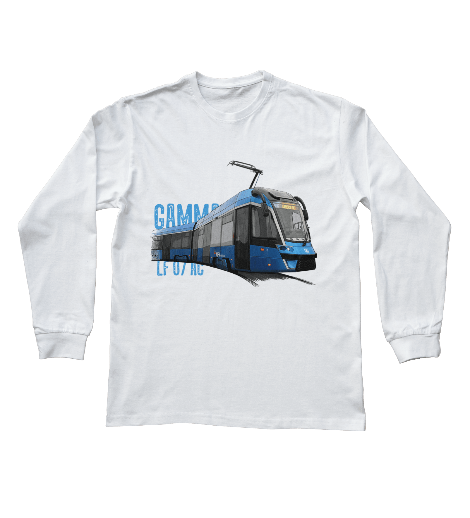 Moderus Gamma — bluzka z długim rękawem (Rozmiar: 3XL (dorosła); Kolor koszulki: biały; Rodzaj nadruku: Moderus Gamma)