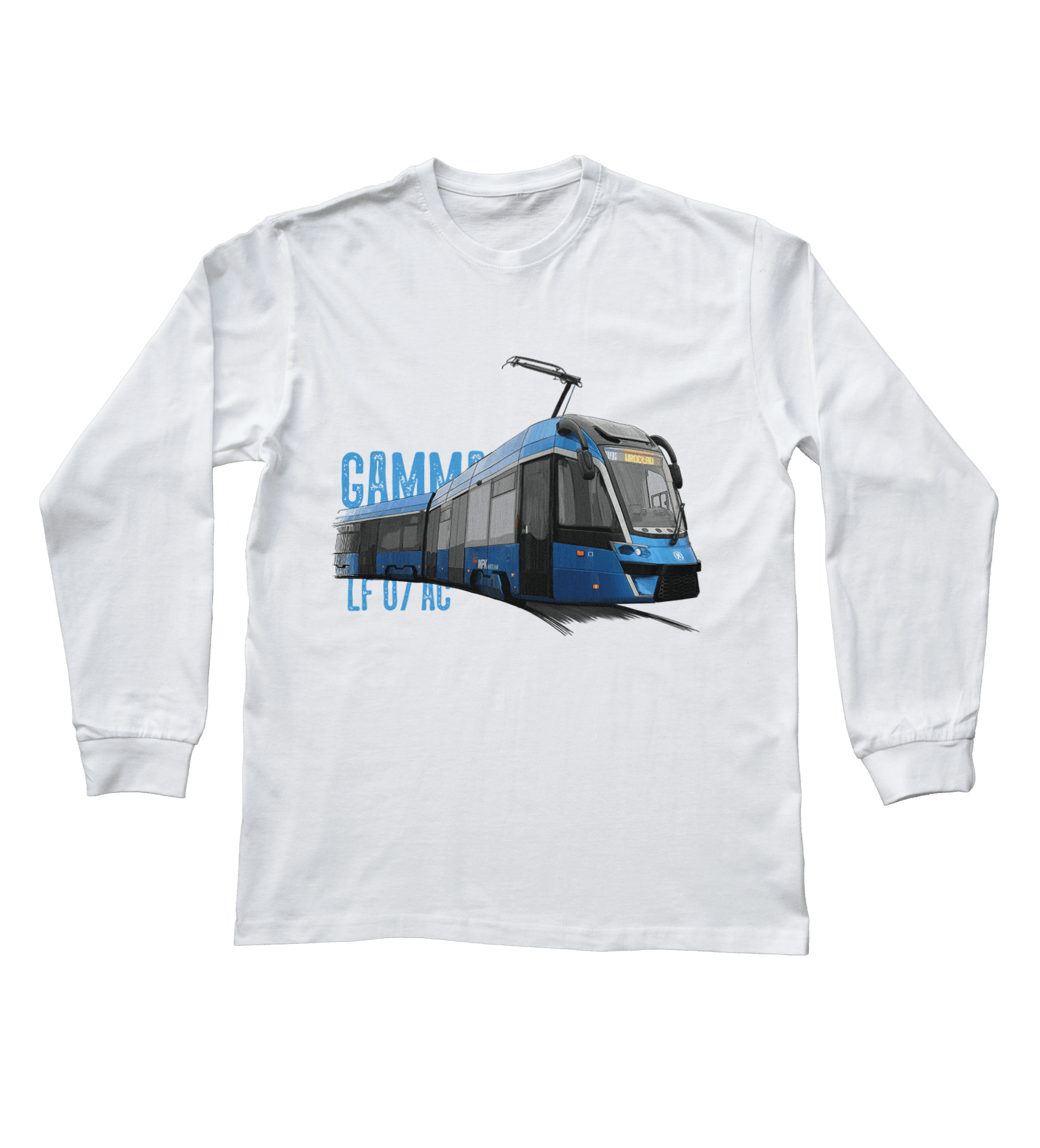 Moderus Gamma — bluzka z długim rękawem (Rozmiar: 3XL (dorosła); Kolor koszulki: biały; Rodzaj nadruku: Moderus Gamma)