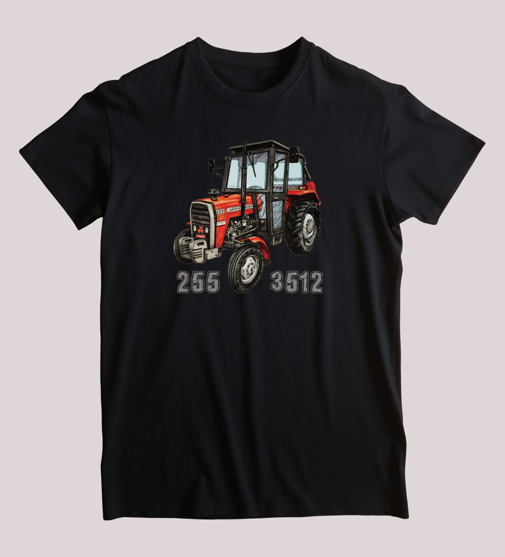 Massey Ferguson — koszulka (Kolor koszulki: czarny; Rozmiar: 5 - 6 lat; Rodzaj nadruku: Massey Ferguson)