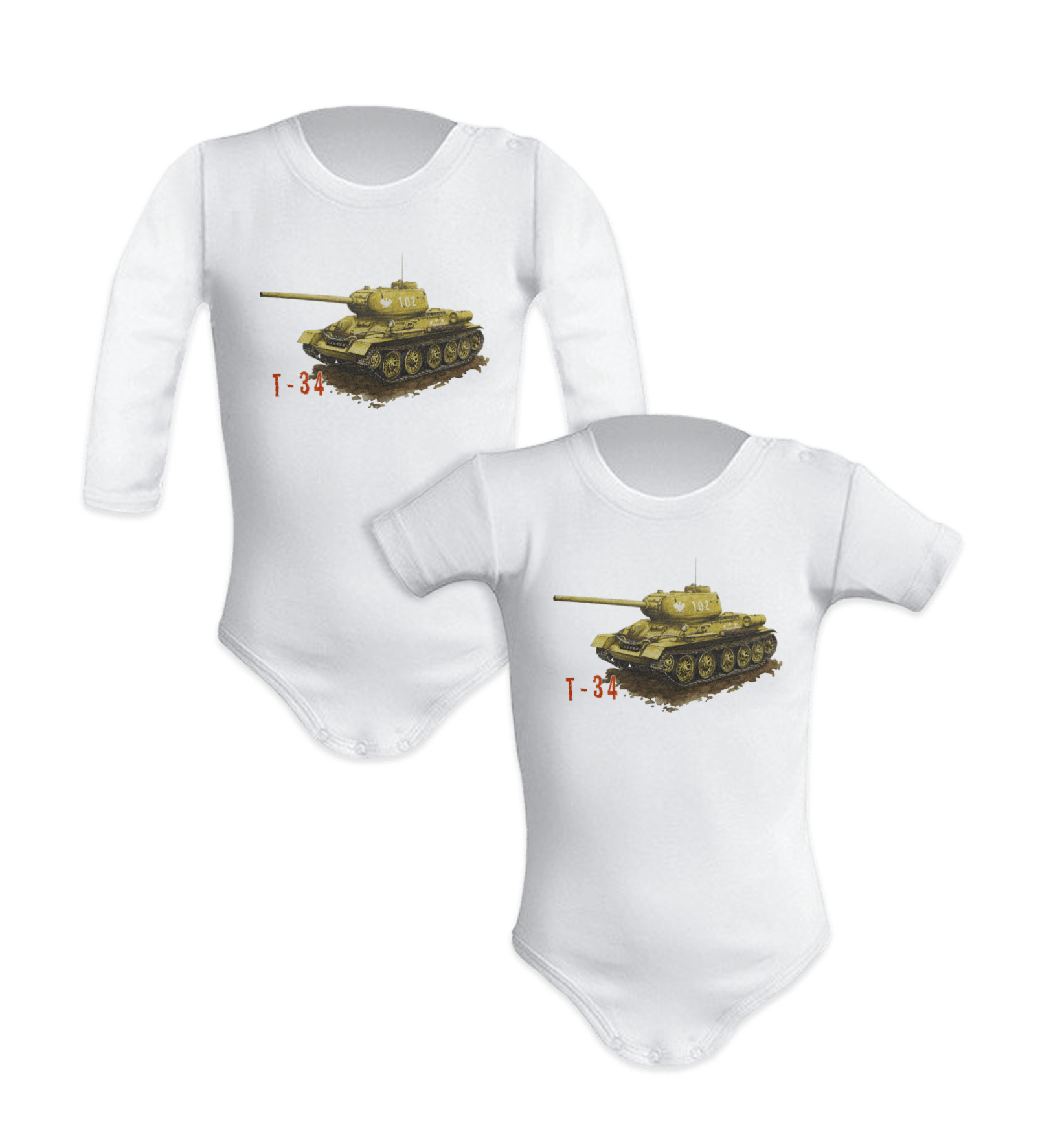 T-34 — body (Rozmiar: 9M; Długość rękawa: długi; Rodzaj nadruku: T-34)