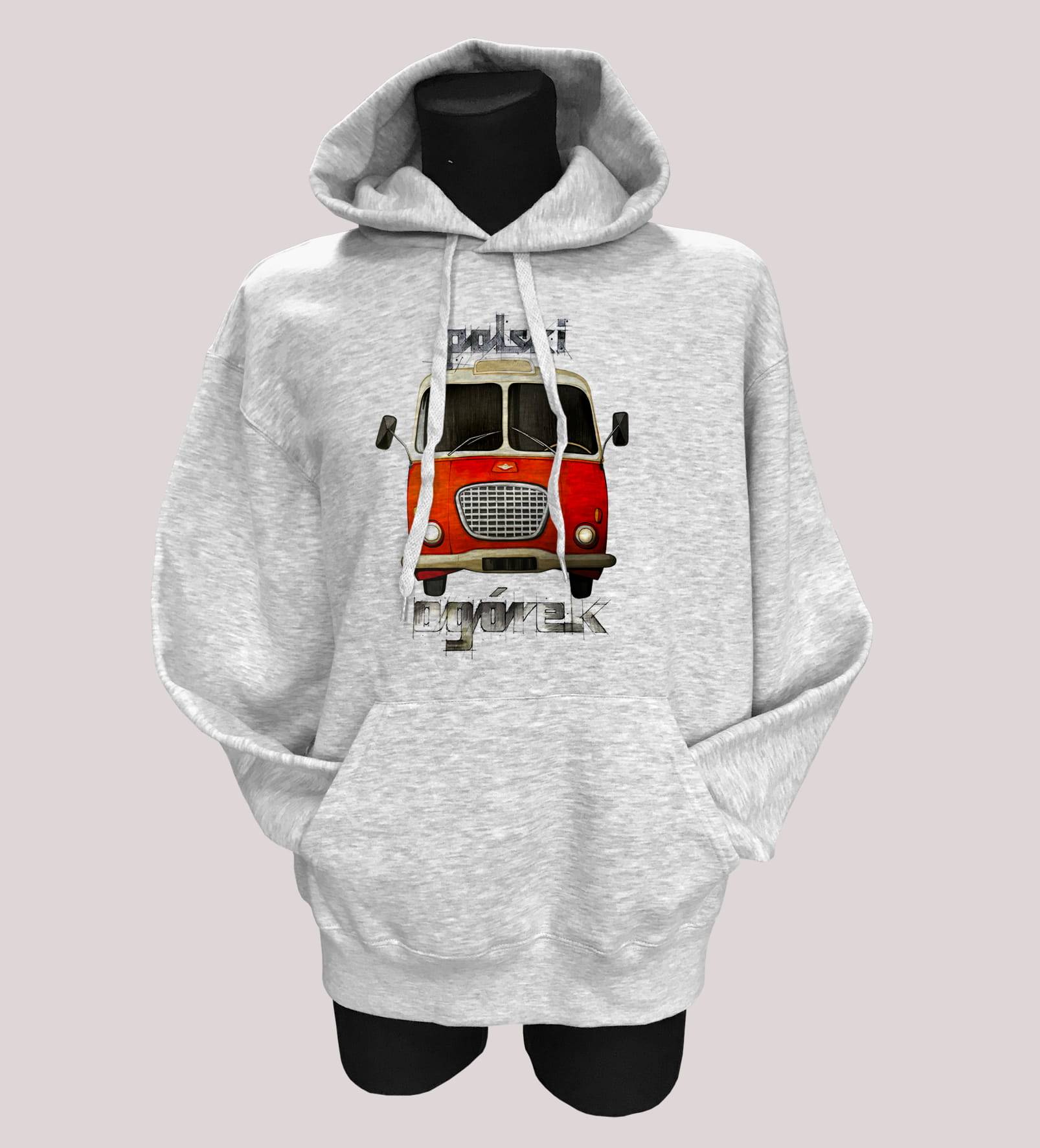 Ogórek — bluza (Rozmiar: 5 - 6 lat; Kolor bluzy: szary; Rodzaj nadruku: Ogórek)