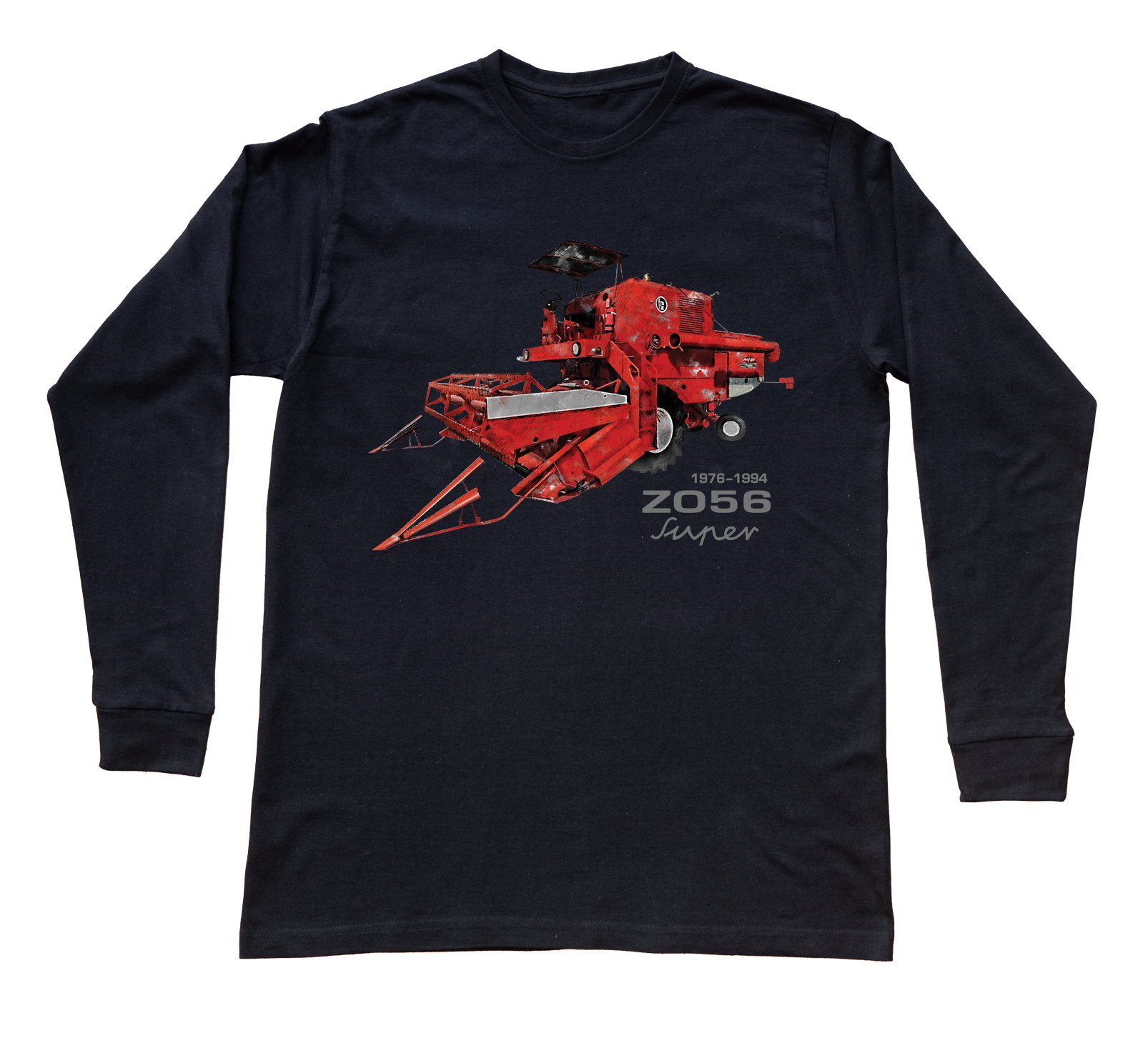 Bizon Super — bluzka z długim rękawem (Rozmiar: M (dorosła); Kolor koszulki: czarny; Rodzaj nadruku: Bizon)