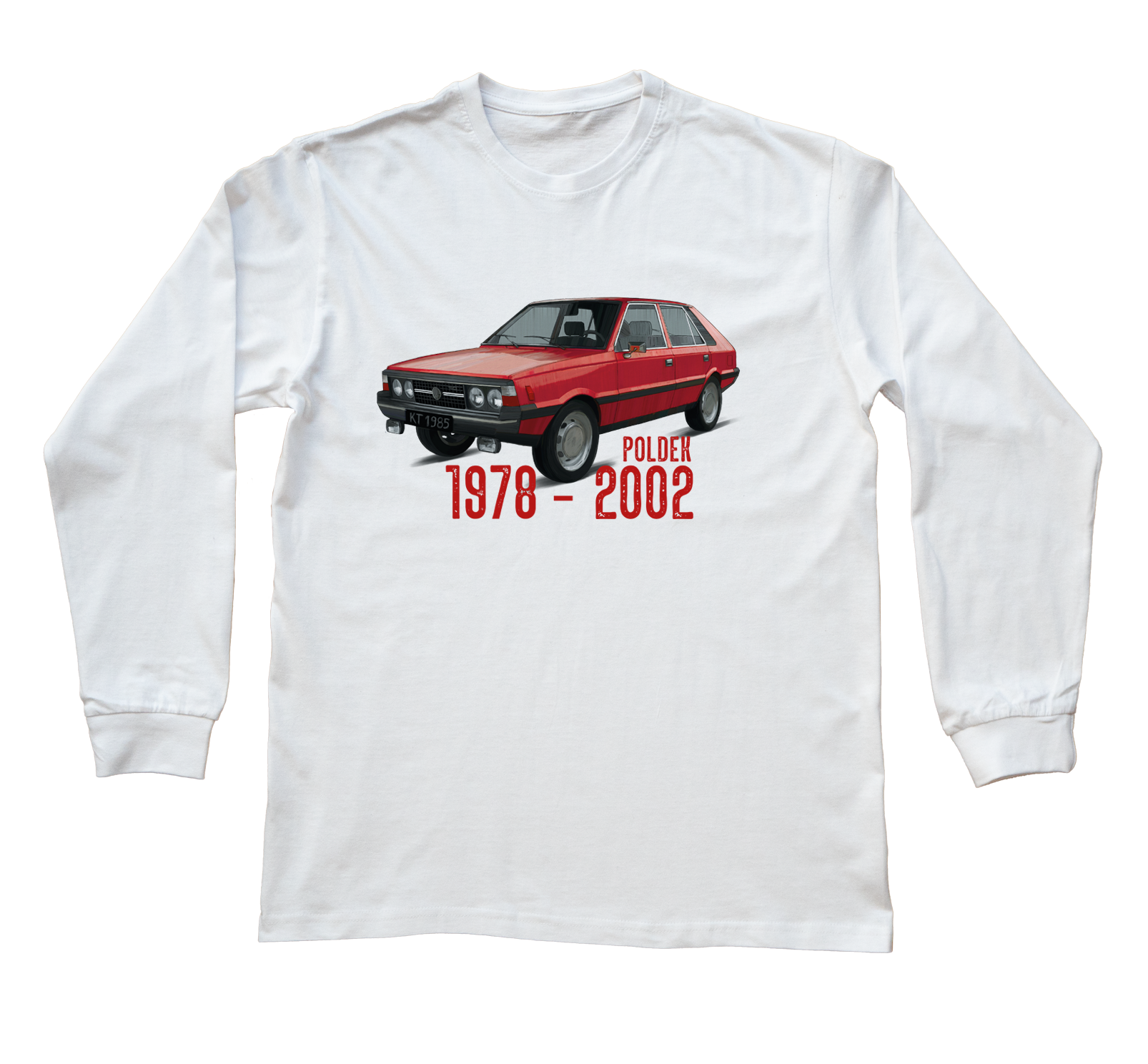 Polonez — bluzka z długim rękawem (Rozmiar: S (dorosła); Kolor koszulki: biały; Rodzaj nadruku: Polonez)