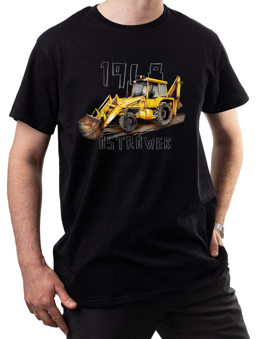 Ostrówek — koszulka (Kolor koszulki: czarny; Rozmiar: XL (męska); Rodzaj nadruku: Ostrówek)