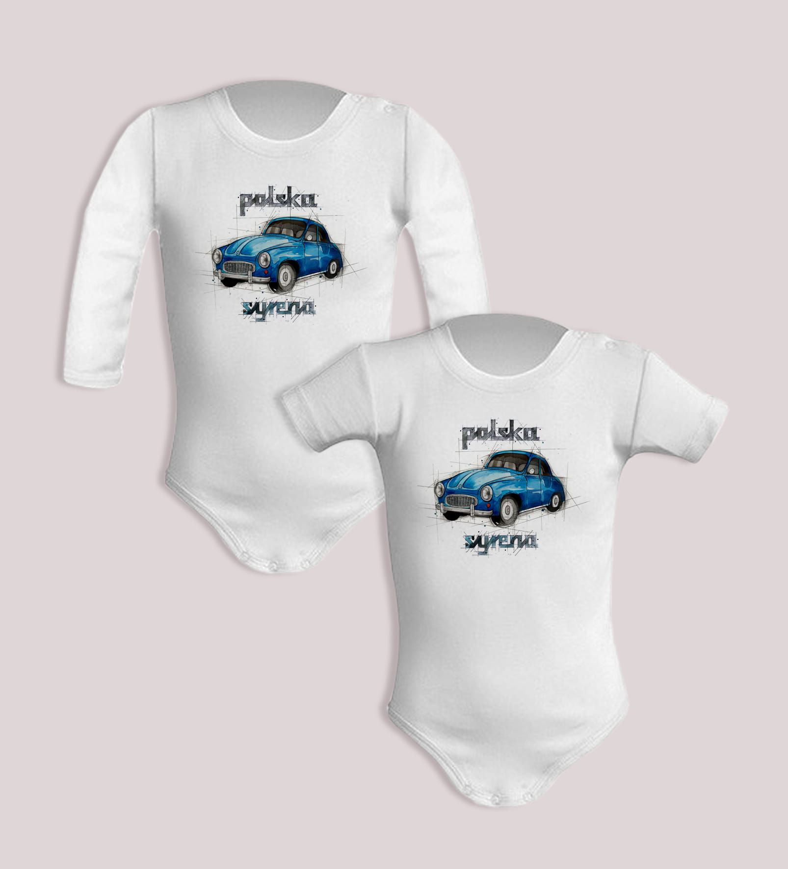 Syrena — body (Rozmiar: 12M; Długość rękawa: krótki; Rodzaj nadruku: Syrena)