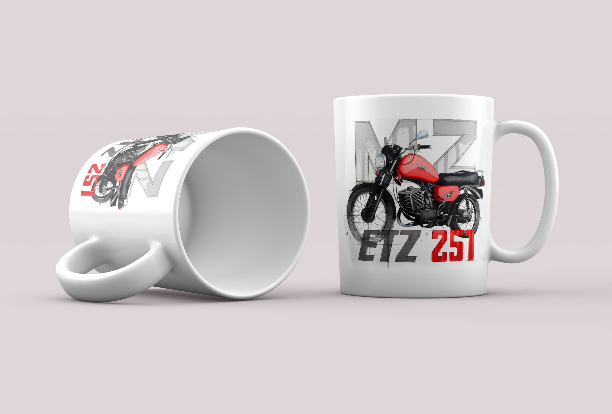 MZ ETZ 251 — kubek (Rodzaj nadruku: MZ ETZ 251)