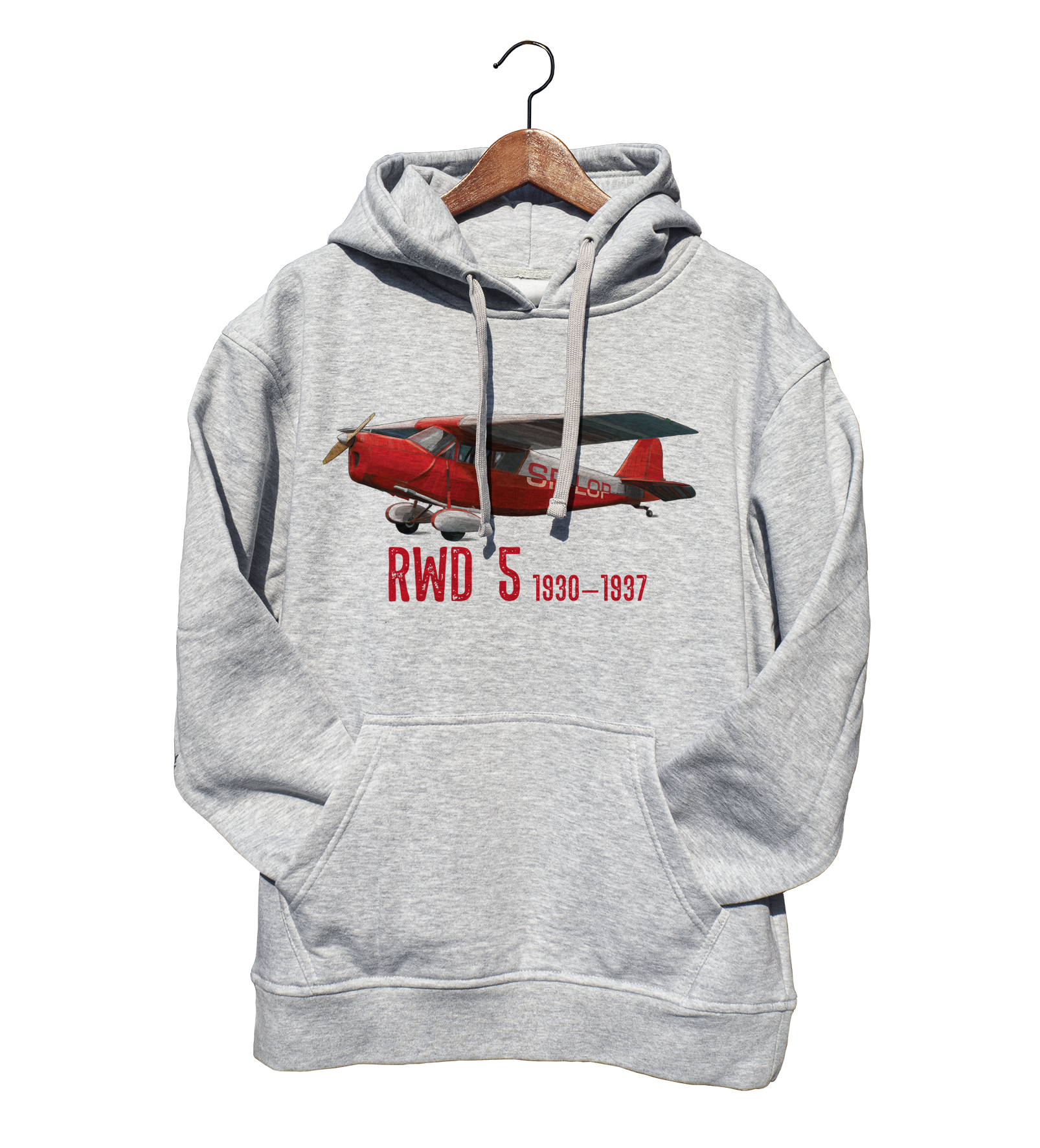 RWD-5 — bluza (Rozmiar: M; Kolor bluzy: szary; Rodzaj nadruku: RWD-5)