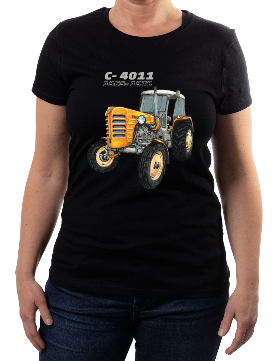 Ursus C-4011 — koszulka (Kolor koszulki: czarny; Rozmiar: XL (damska); Rodzaj nadruku: Ursus C-4011)