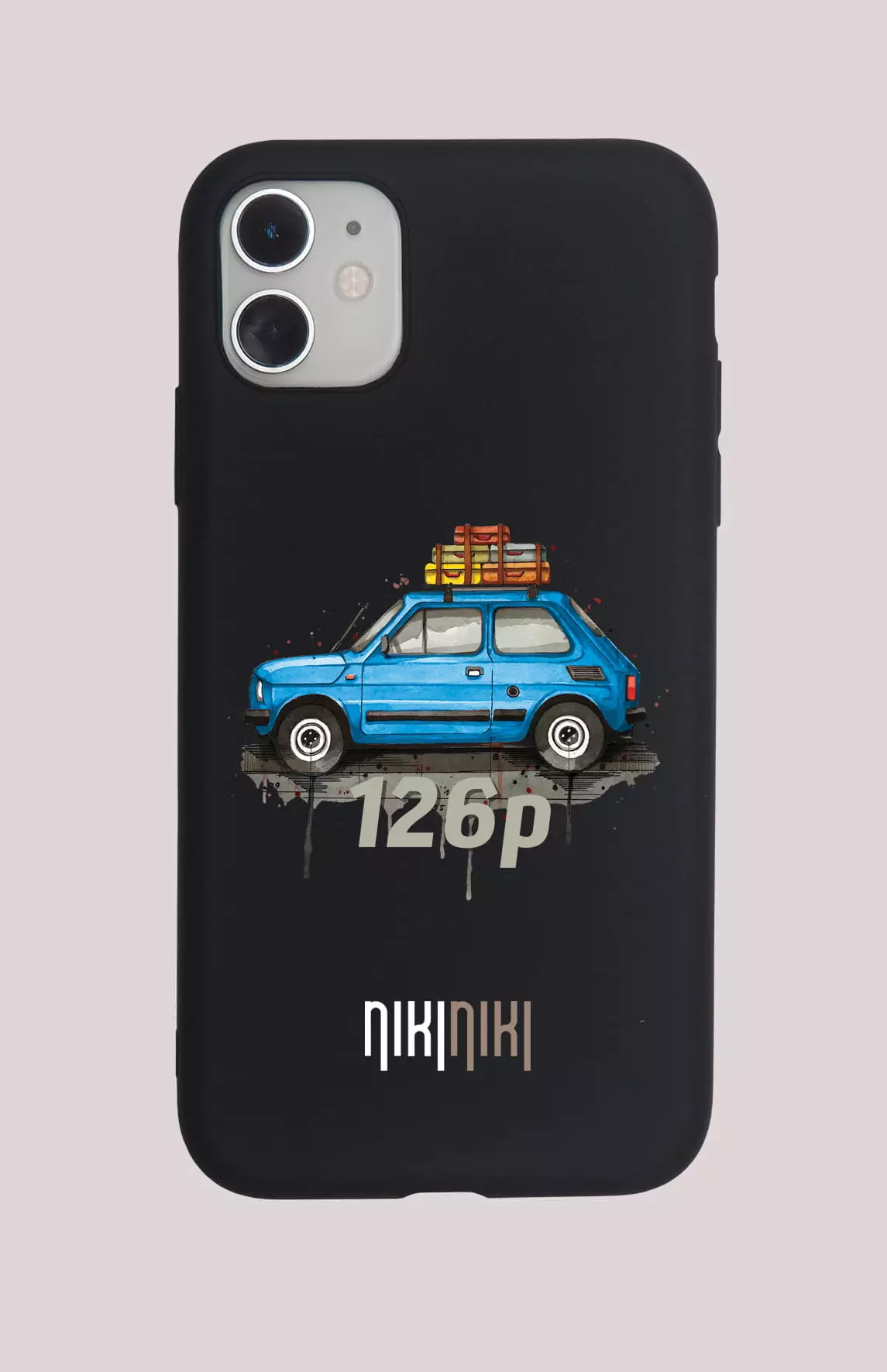 Fiat 126p — etui (Producent telefonu: MOTOROLA; Model telefonu: MOTO G56; Kolor etui: czarny; Rodzaj nadruku: Fiat 126p)