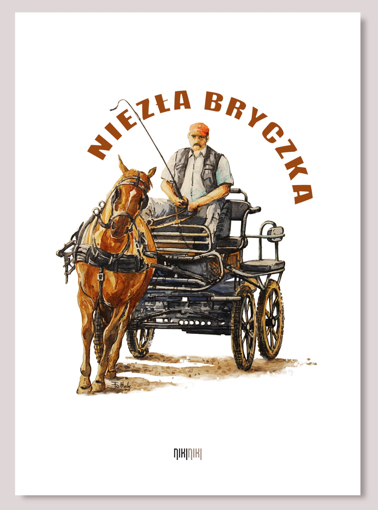 Bryczka — plakat (Rodzaj nadruku: Bryczka)