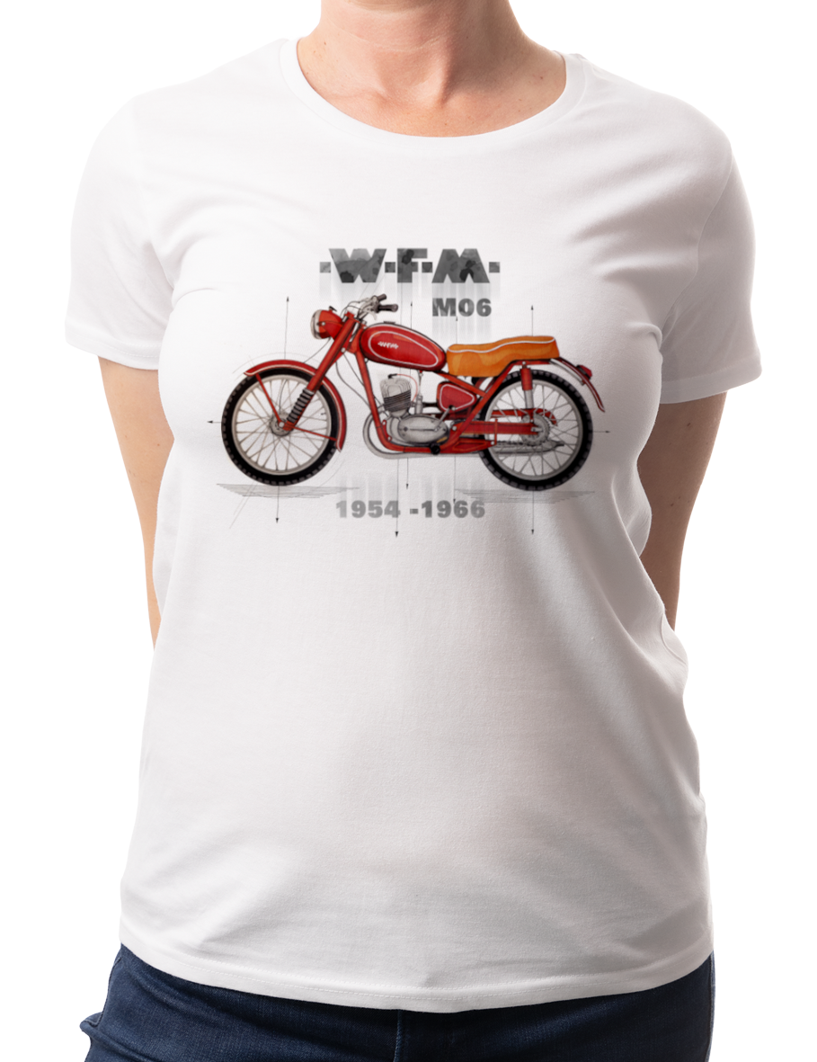 WFM — koszulka (Kolor koszulki: biały; Rozmiar: XL (damska); Rodzaj nadruku: WFM)