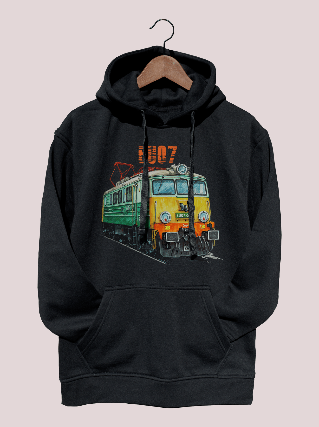 EU07 — bluza (Rozmiar: S; Kolor bluzy: czarny; Rodzaj nadruku: EU07)