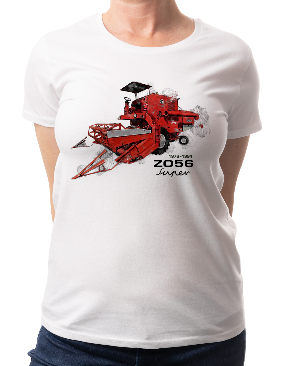 Bizon Super — koszulka (Kolor koszulki: biały; Rozmiar: 3XL (damska); Rodzaj nadruku: Bizon)