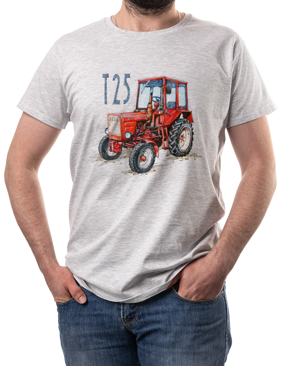 Władimiriec — koszulka (Kolor koszulki: jasnoszary melanż; Rozmiar: 4XL (męska); Rodzaj nadruku: Władimiriec)