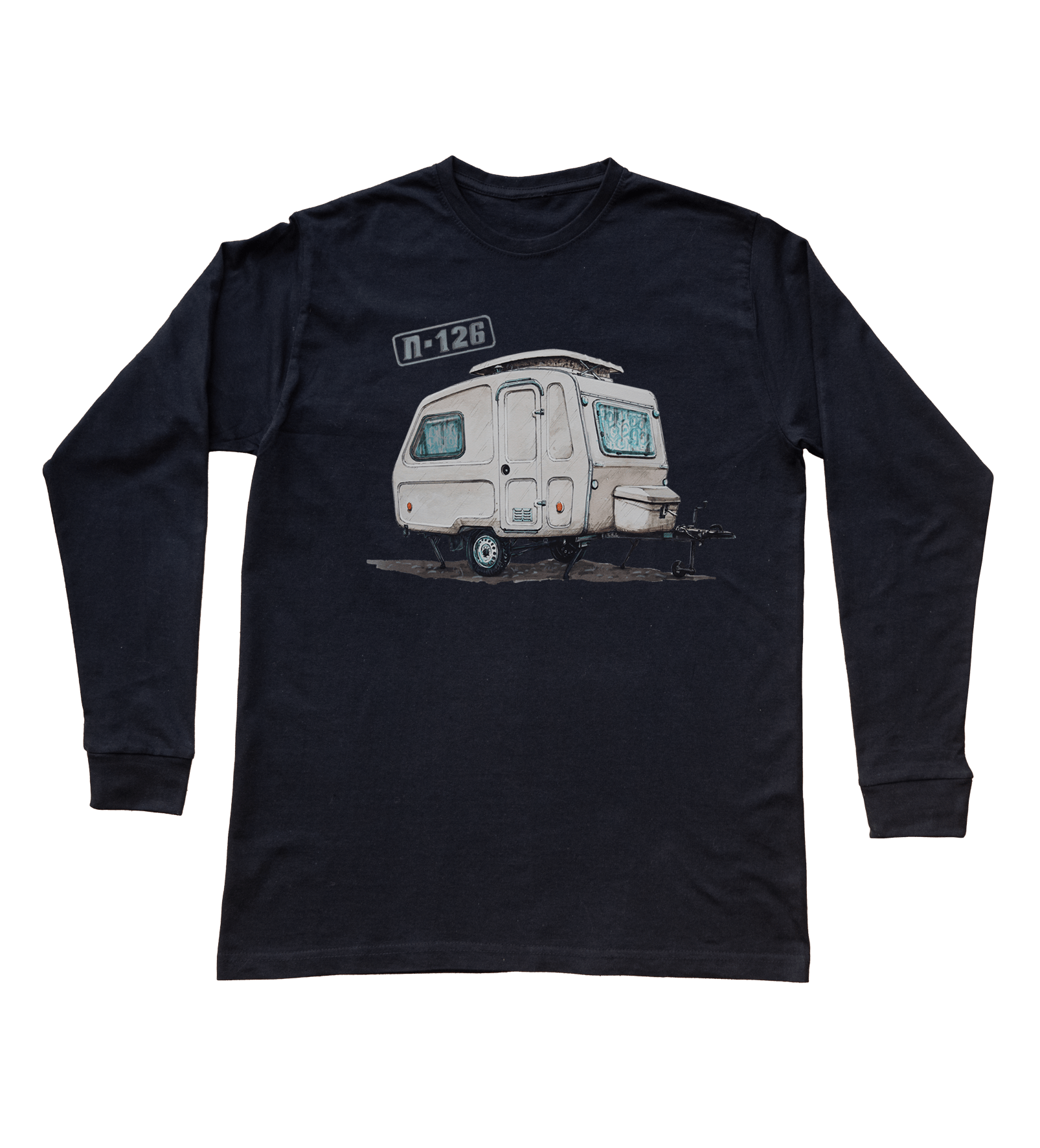 Niewiadów N-126 — bluzka z długim rękawem (Rozmiar: 12 - 14 lat; Kolor koszulki: czarny; Rodzaj nadruku: Niewiadów N-126)