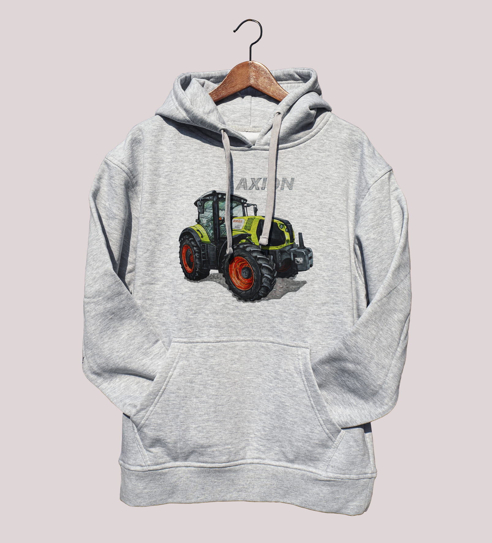 Claas — bluza (Rozmiar: 12 - 14 lat; Kolor bluzy: szary; Rodzaj nadruku: Claas)