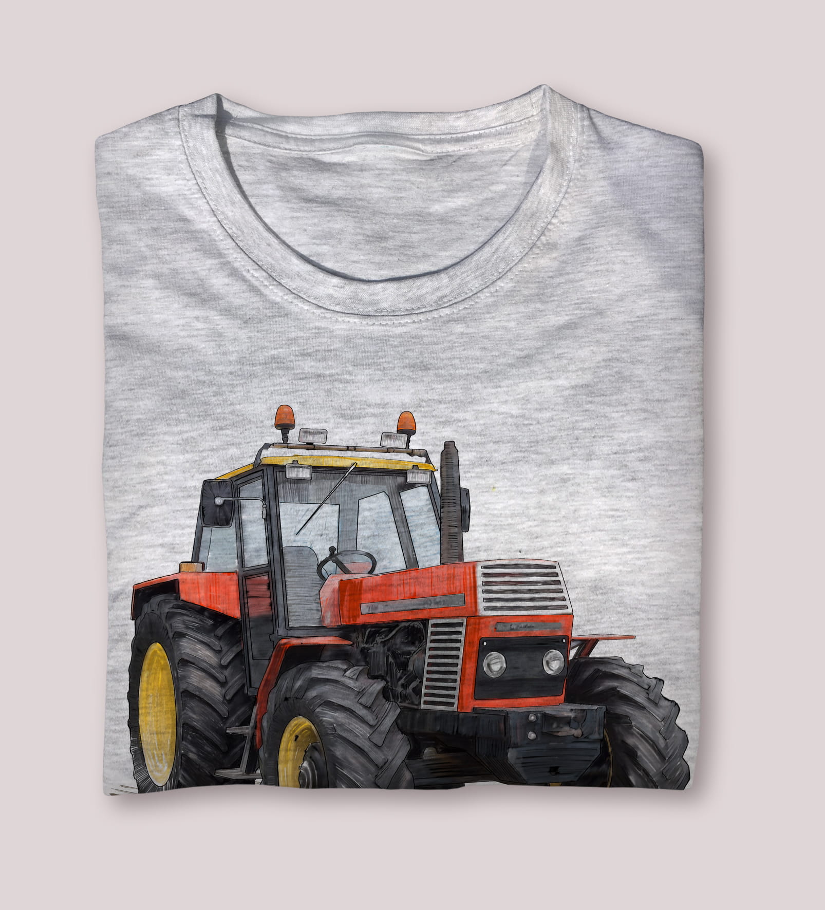 Ursus 1604 — koszulka (Kolor koszulki: jasnoszary melanż; Rozmiar: 5 - 6 lat; Rodzaj nadruku: Ursus 1604)