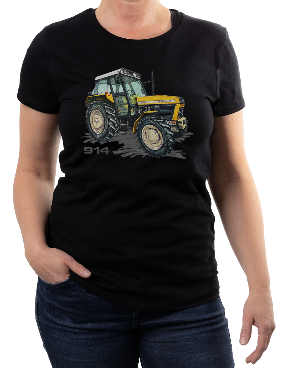 Ursus 914 — koszulka (Kolor koszulki: czarny; Rozmiar: L (damska); Rodzaj nadruku: Ursus 914)