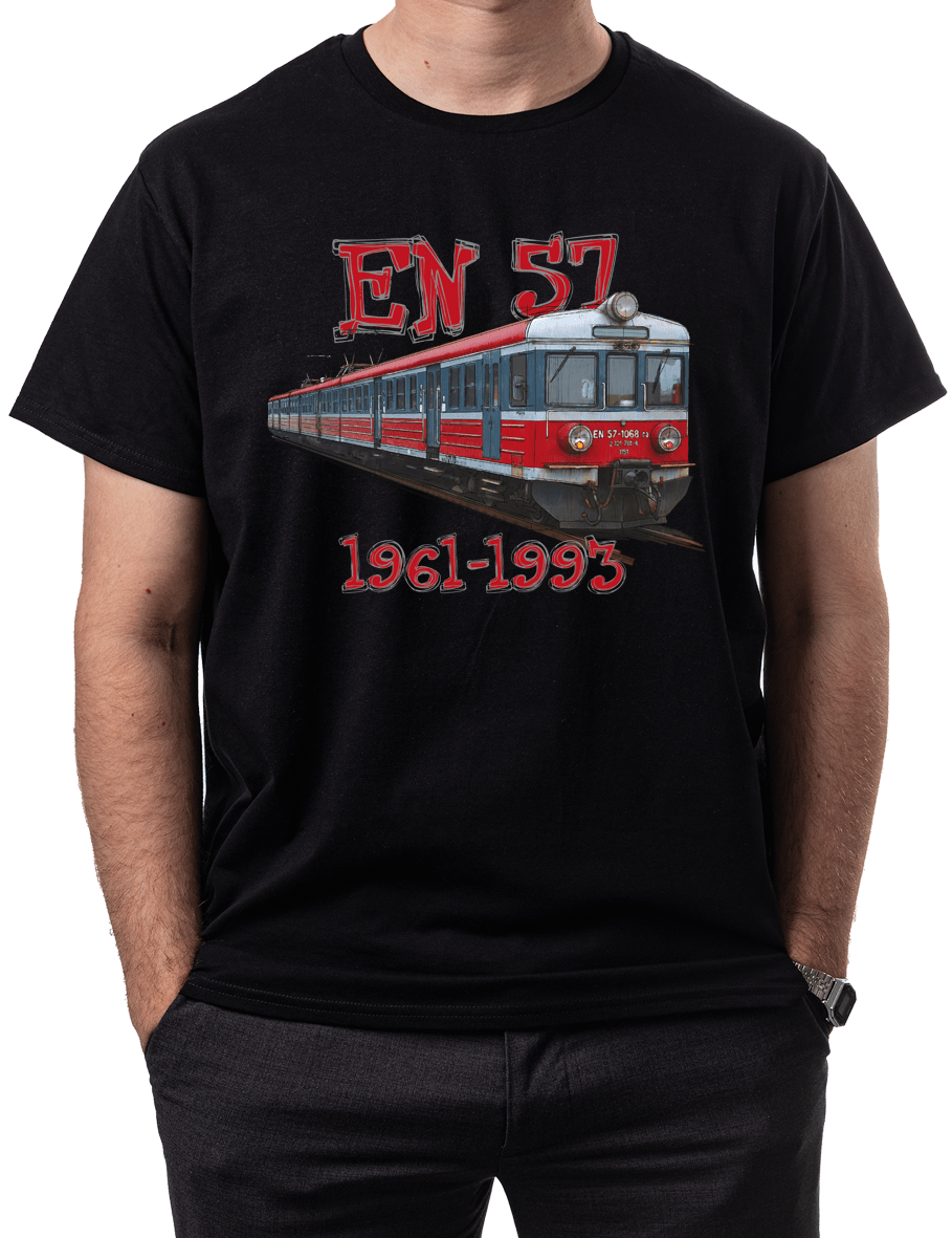 EN57 Regio — koszulka (Kolor koszulki: czarny; Rozmiar: XXL (męska); Rodzaj nadruku: EN57 Regio)