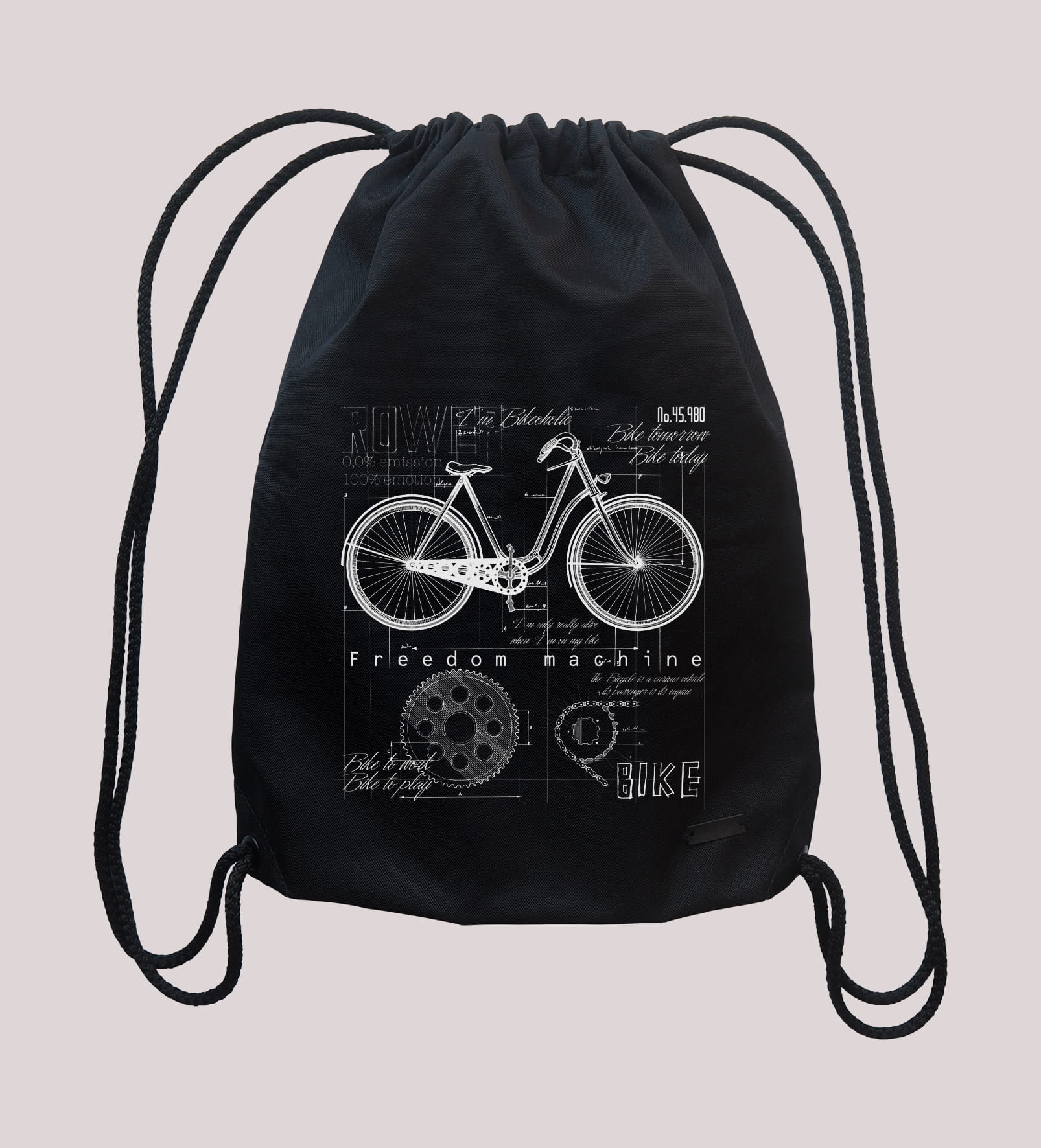 Rower — plecak (Rodzaj nadruku: Rower)