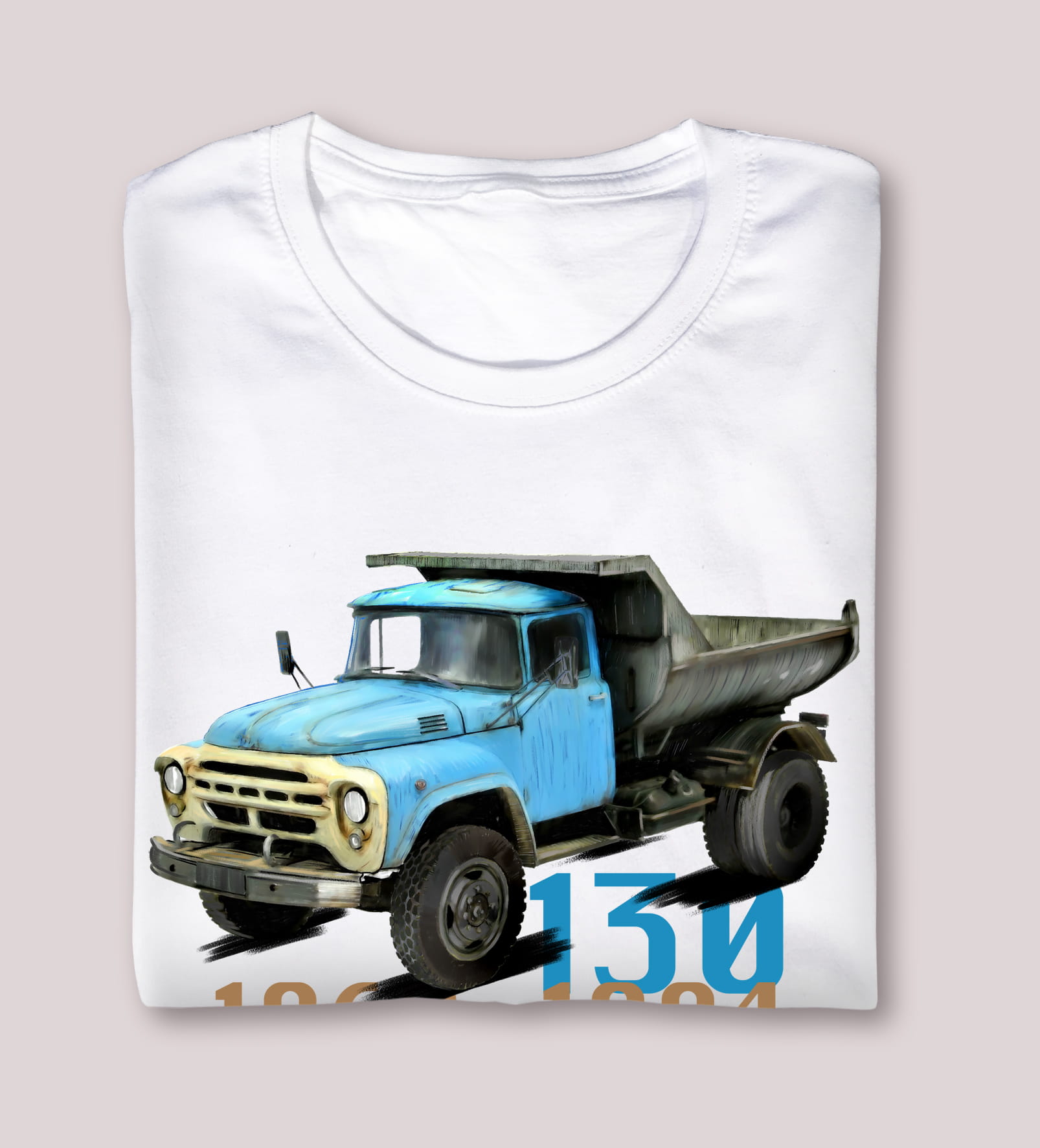 ZiŁ — koszulka (Kolor koszulki: biały; Rozmiar: 7 - 8 lat; Rodzaj nadruku: ZiŁ)