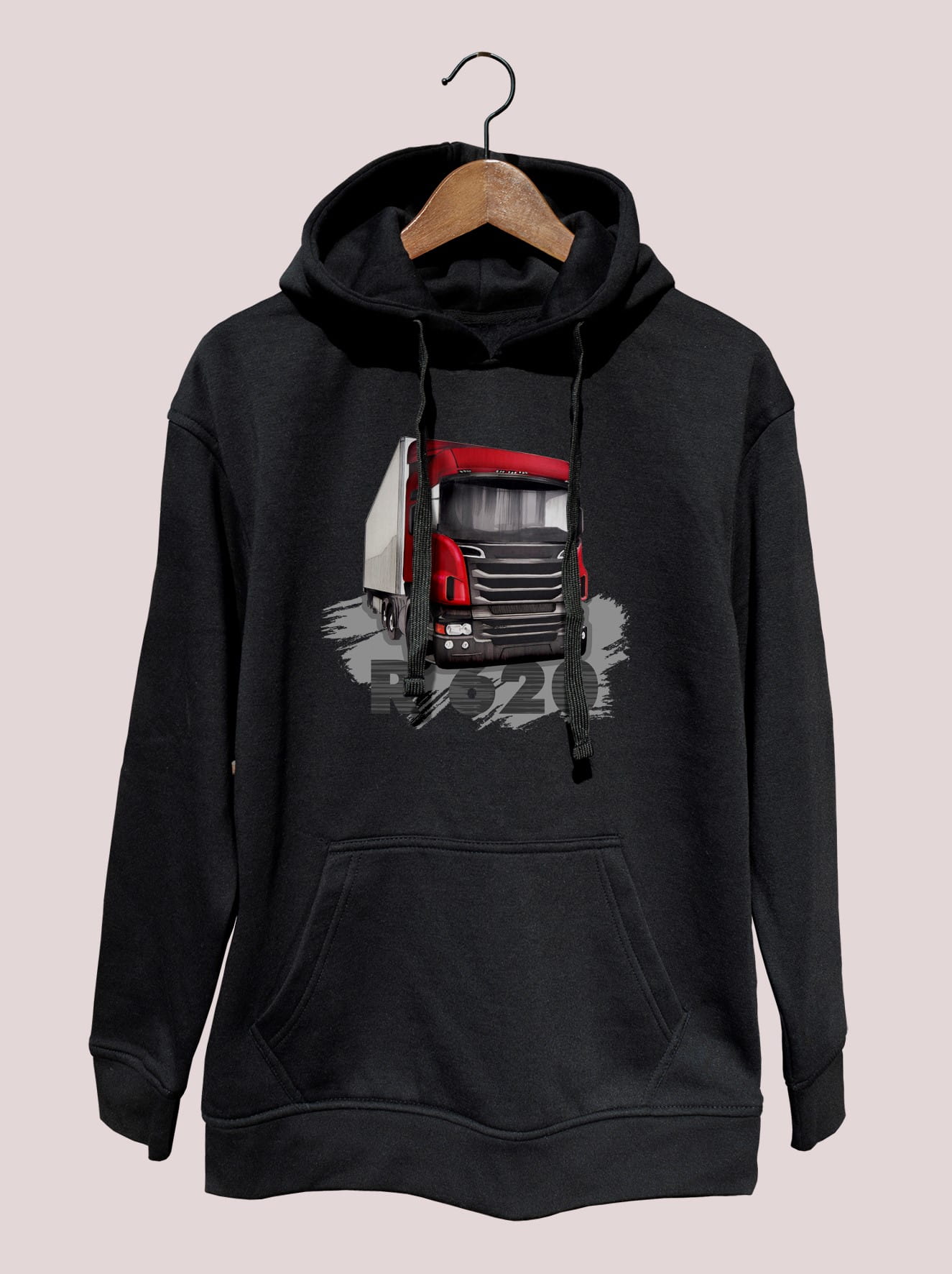 Scania — bluza (Rozmiar: XL; Kolor bluzy: czarny; Rodzaj nadruku: Scania R620)