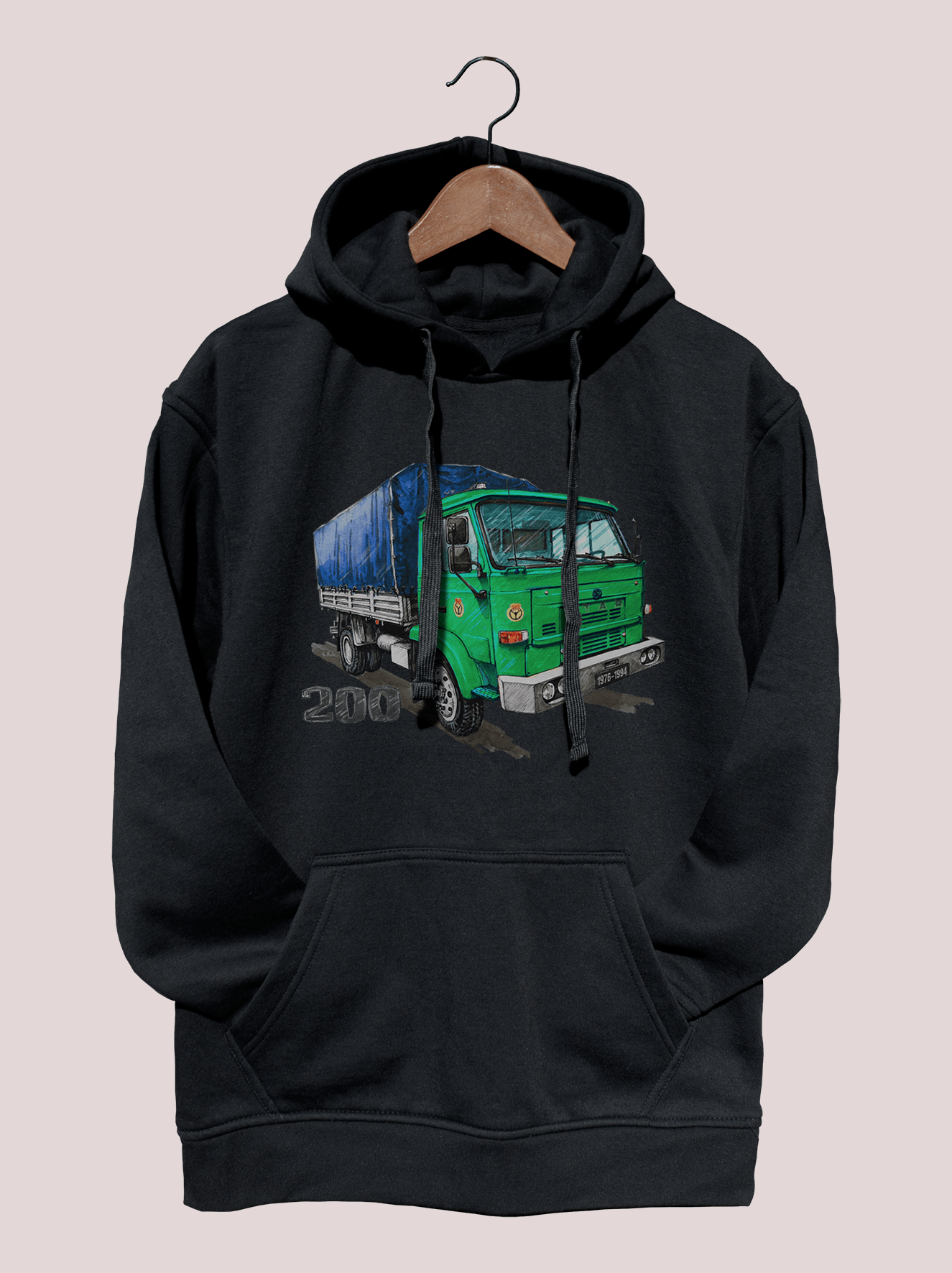 Star 200 — bluza (Rozmiar: S; Kolor bluzy: czarny; Rodzaj nadruku: Star 200)