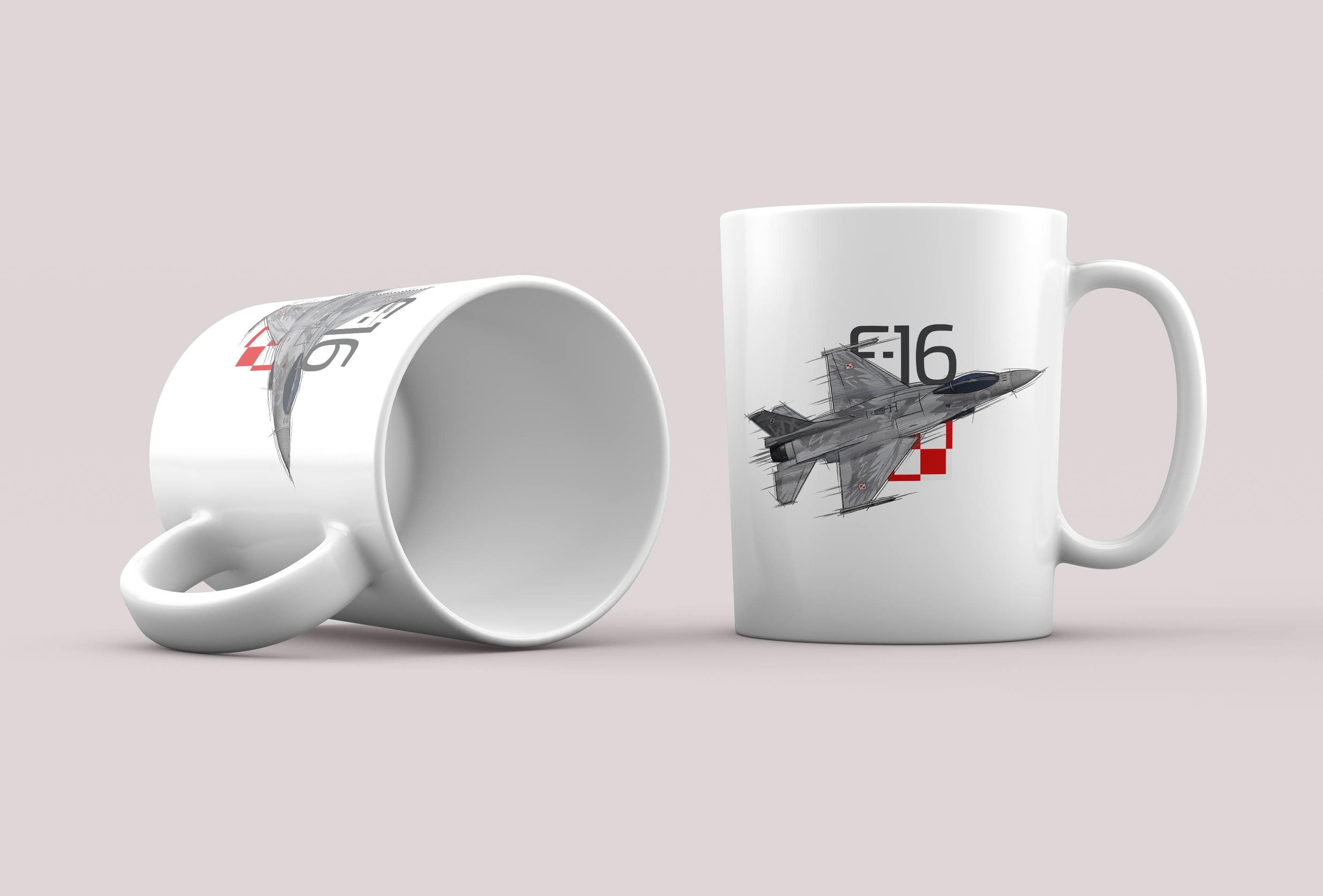 F-16 — kubek (Rodzaj nadruku: F-16)