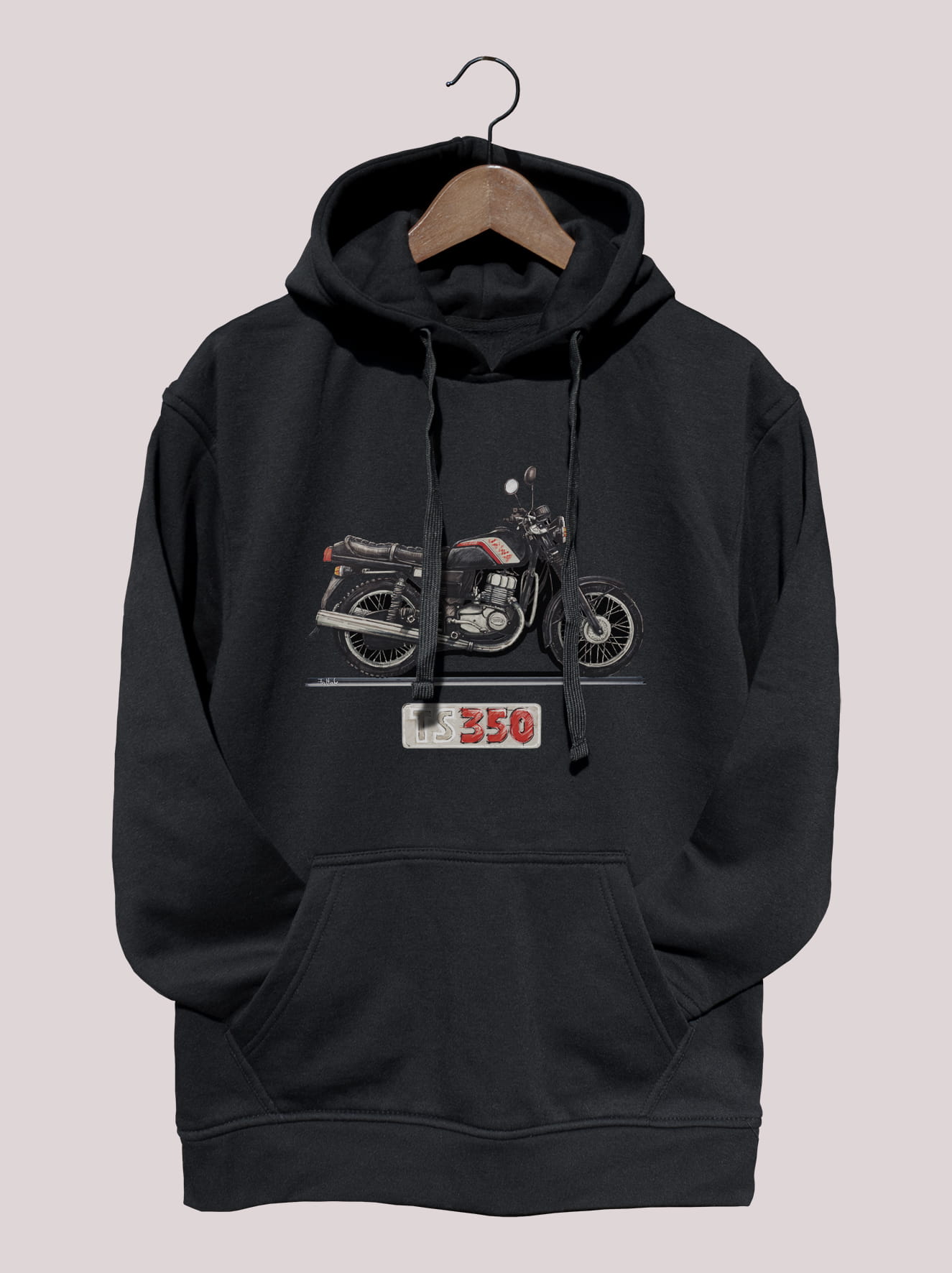 Jawa — bluza (Rozmiar: 12 - 14 lat; Kolor bluzy: czarny; Rodzaj nadruku: Jawa)