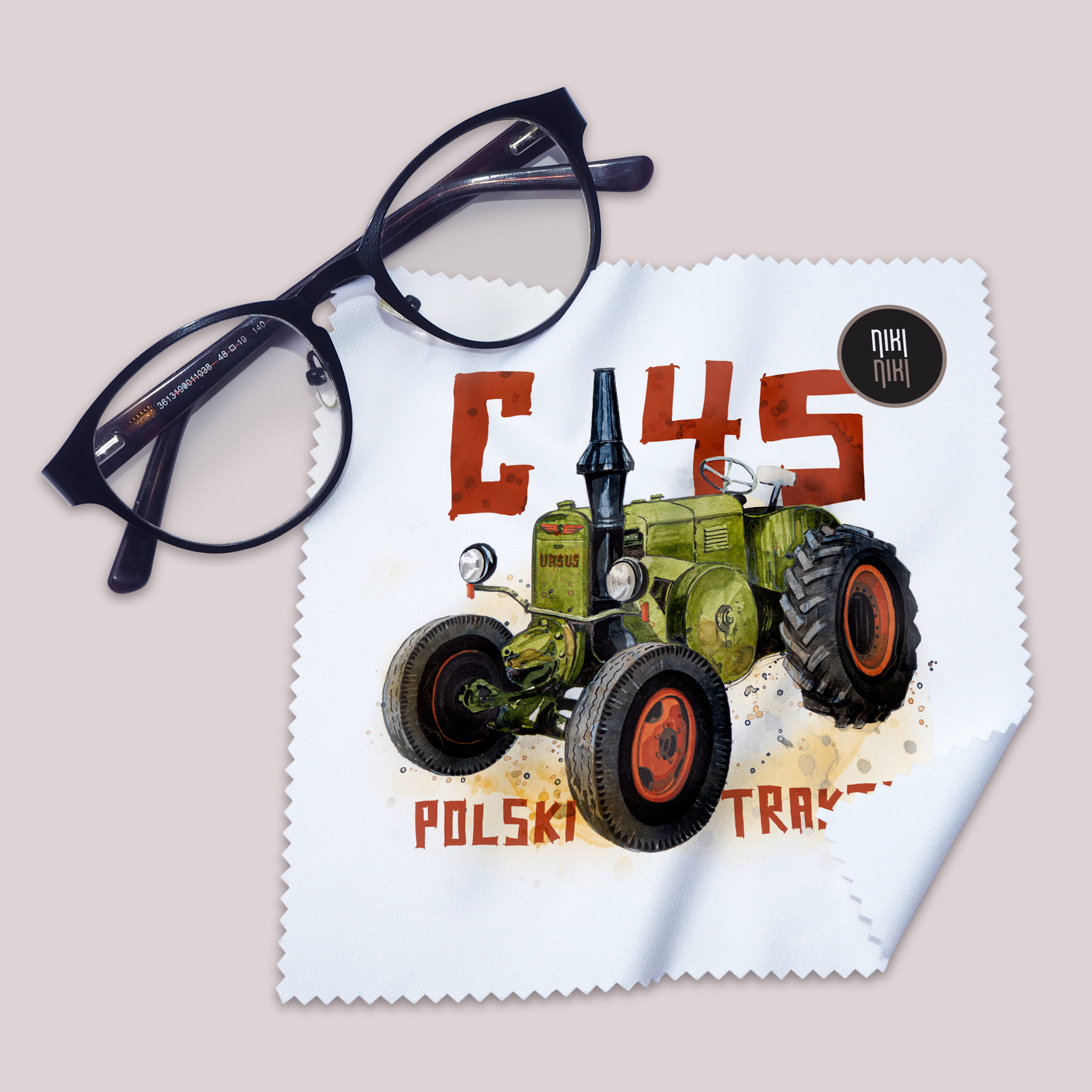 Ursus C-45 — ściereczka (Kolor nadruku: brązowy; Rodzaj nadruku: Ursus C-45)