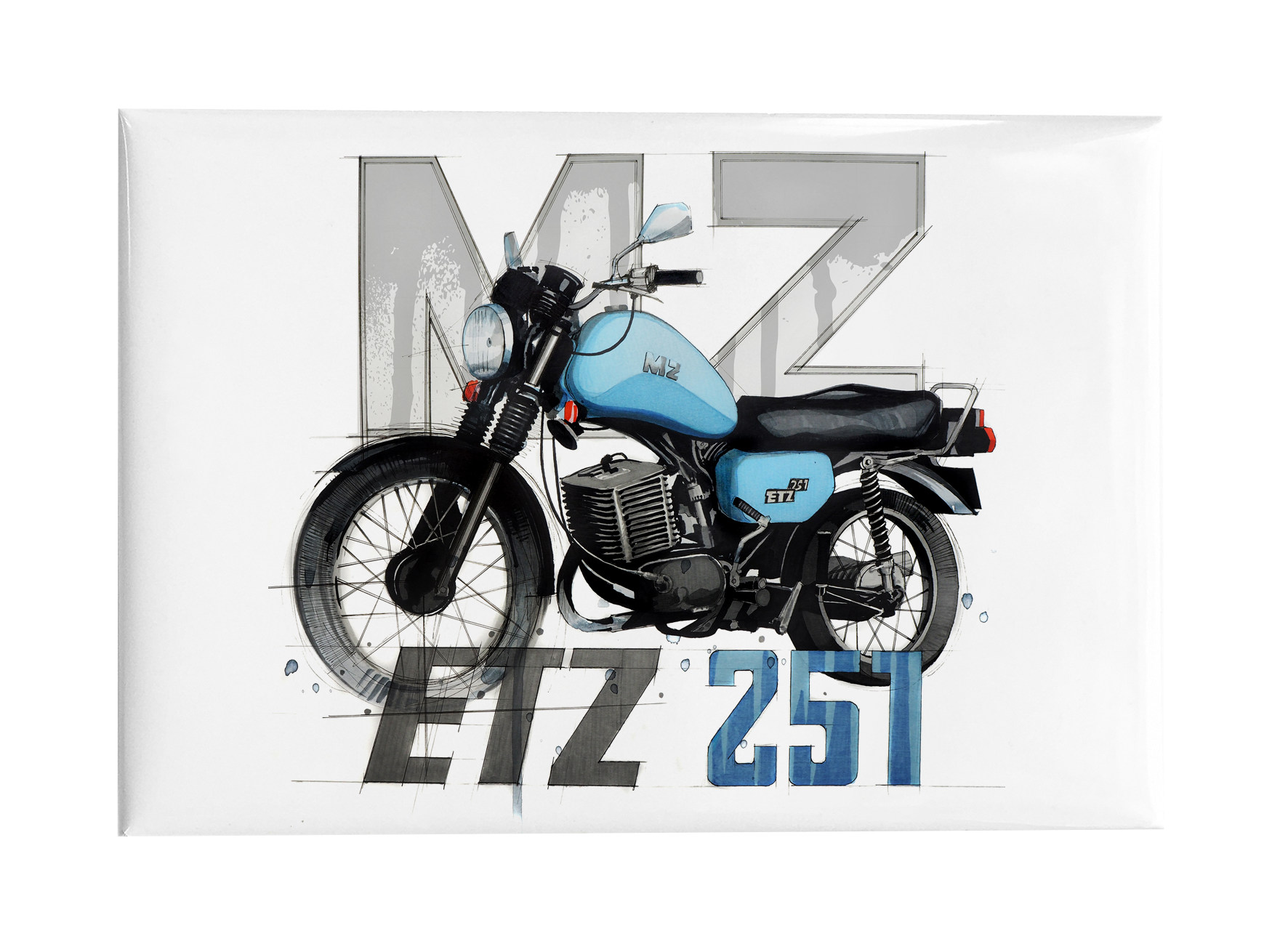 MZ ETZ 251 — magnes