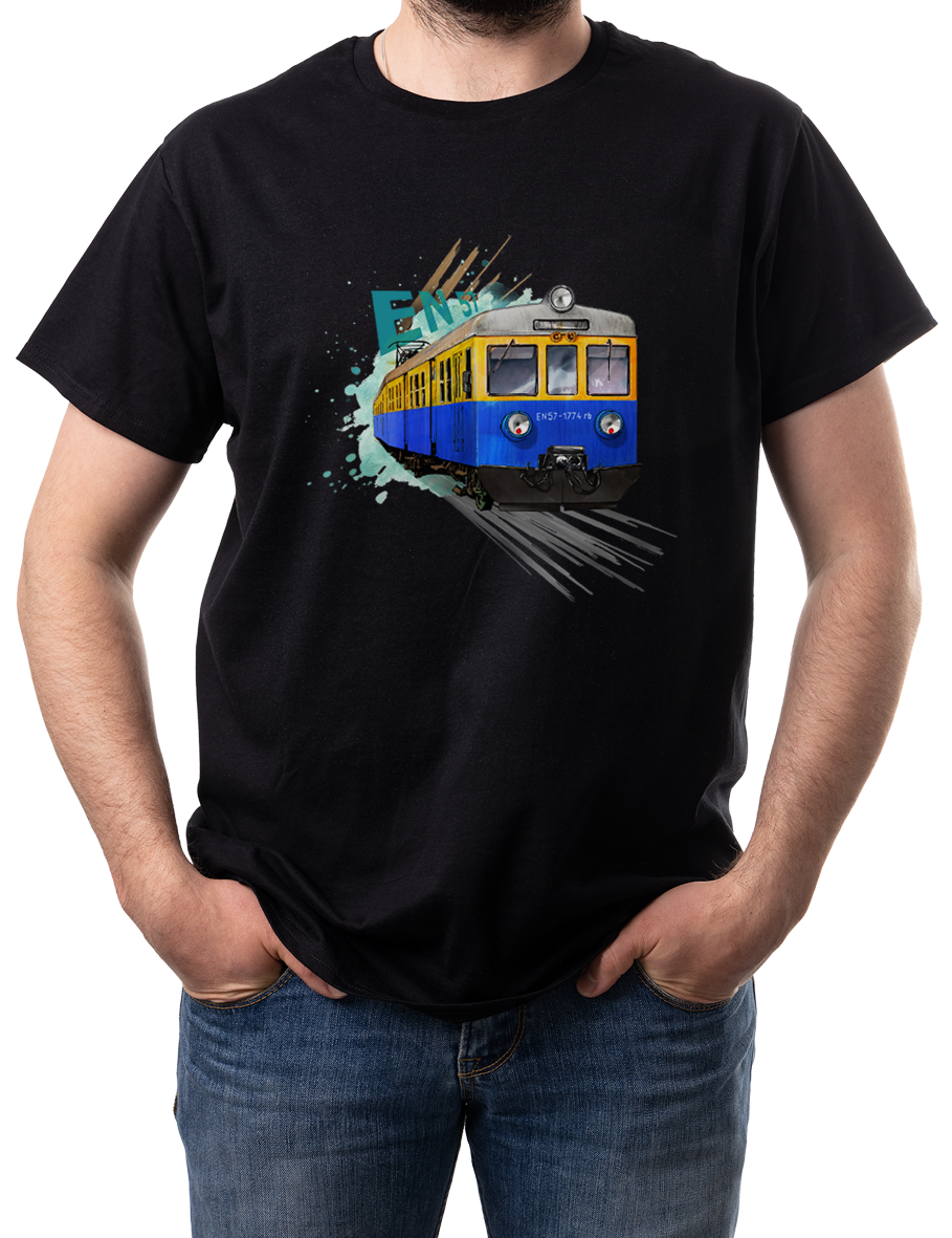 EN57 — koszulka (Kolor koszulki: czarny; Rozmiar: 4XL (męska); Rodzaj nadruku: EN57)