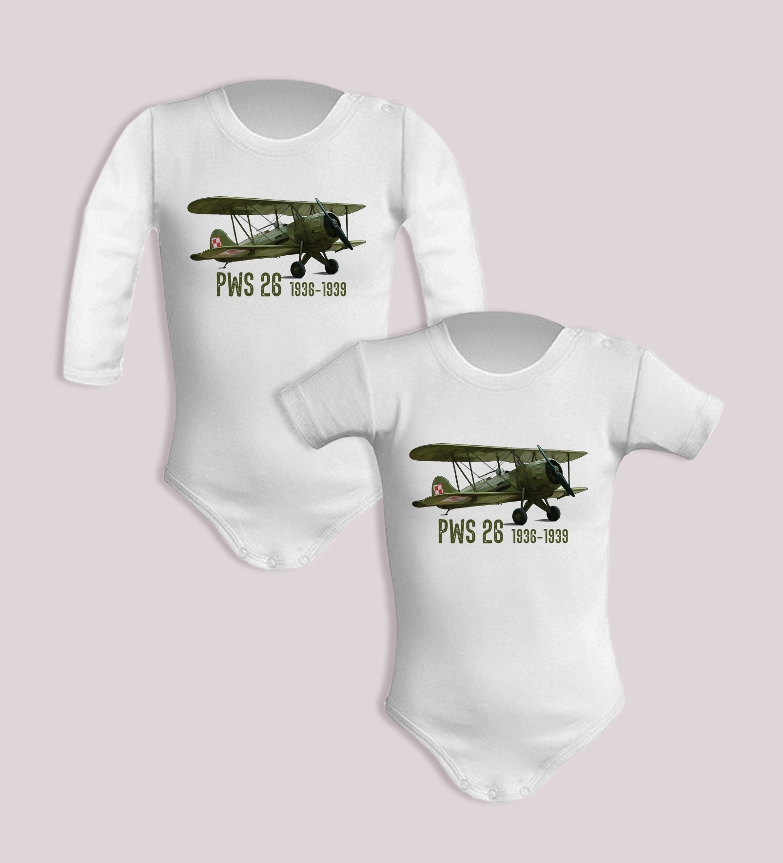 PWS-26 — body (Rozmiar: 12M; Długość rękawa: krótki; Rodzaj nadruku: PWS-26)