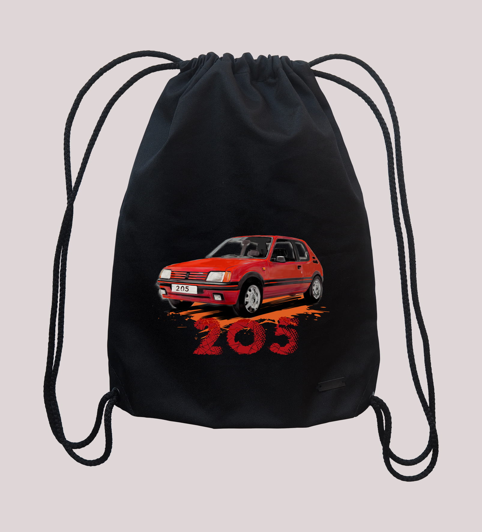 Peugeot 205 — plecak (Rodzaj nadruku: Peugeot 205)