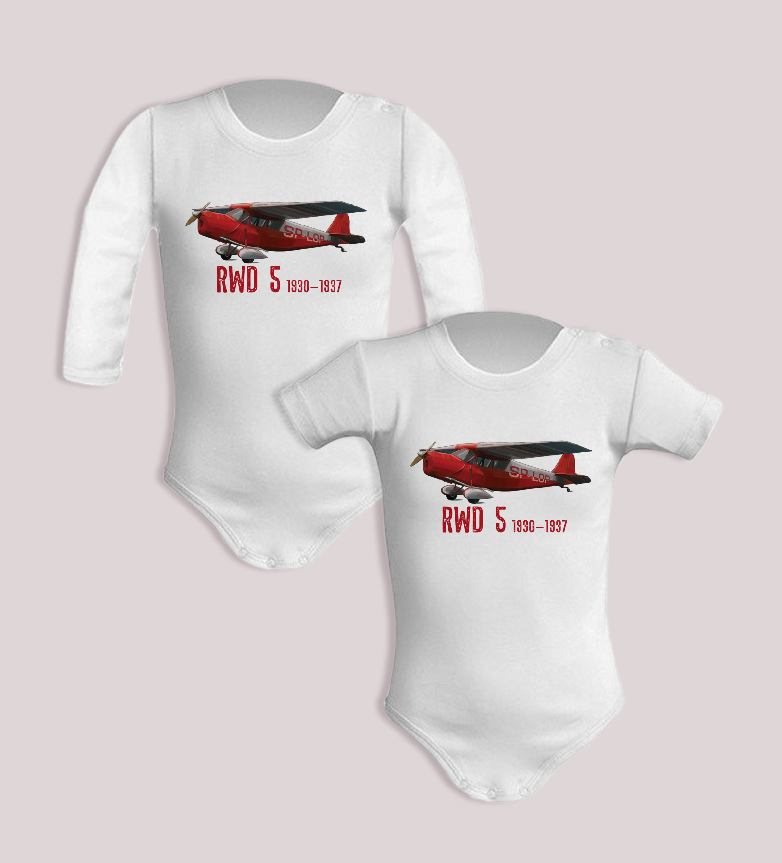 RWD-5 — body (Rozmiar: 6M; Długość rękawa: krótki; Rodzaj nadruku: RWD-5)