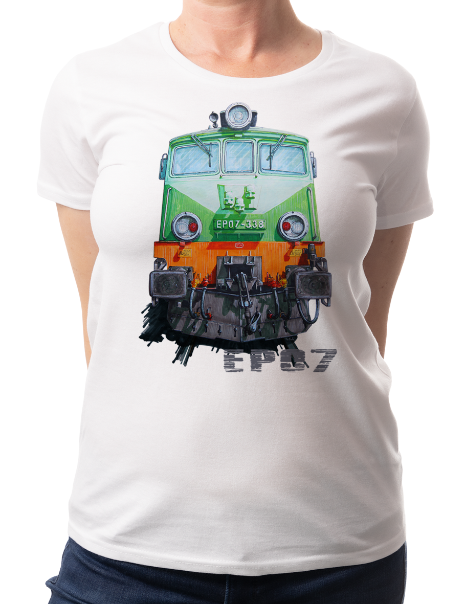 EP07 — koszulka (Kolor koszulki: biały; Rozmiar: S (damska); Rodzaj nadruku: EP07)