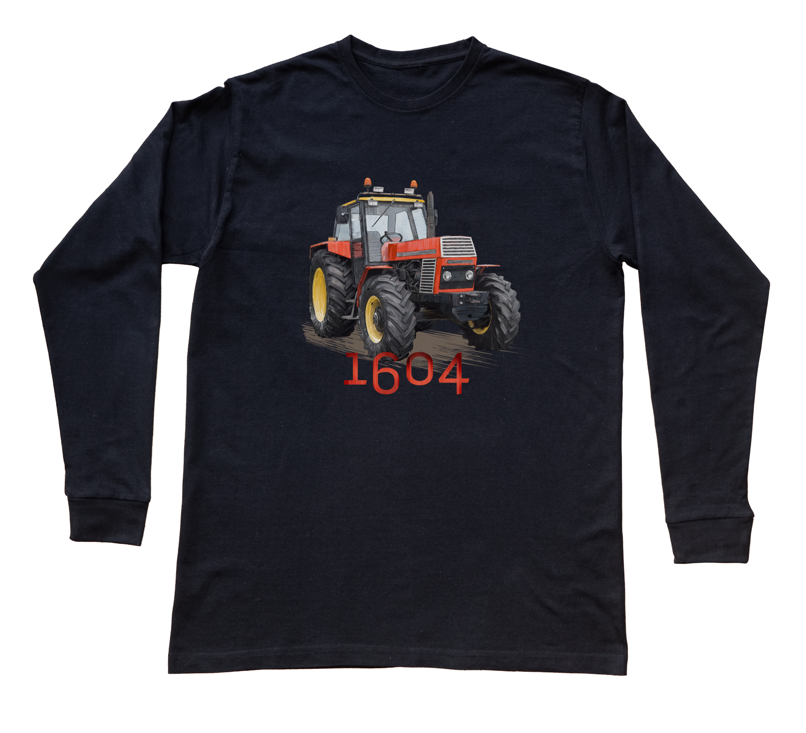 Ursus 1604 — bluzka z długim rękawem (Rozmiar: XXL (dorosła); Kolor koszulki: czarny; Rodzaj nadruku: Ursus 1604)