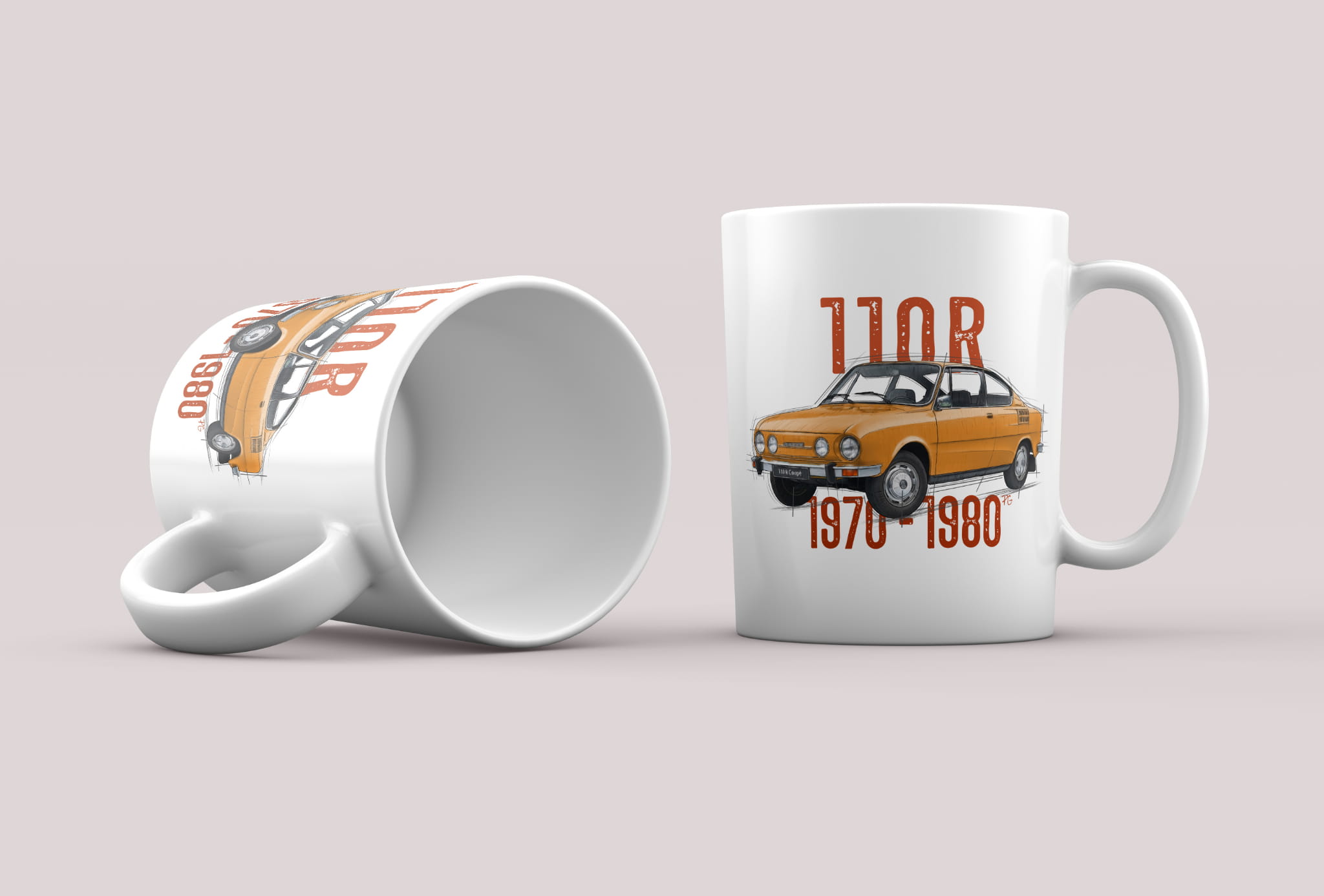 Škoda 110 R — kubek (Rodzaj nadruku: Škoda 110 R)