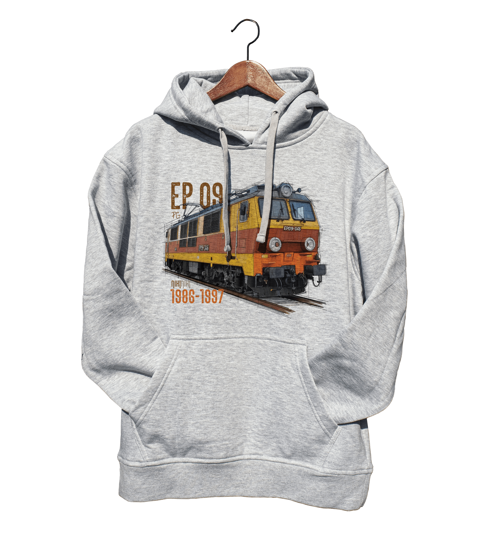 EP09 Dziewiątka — bluza (Rozmiar: M; Kolor bluzy: szary; Rodzaj nadruku: EP09 Dziewiątka)