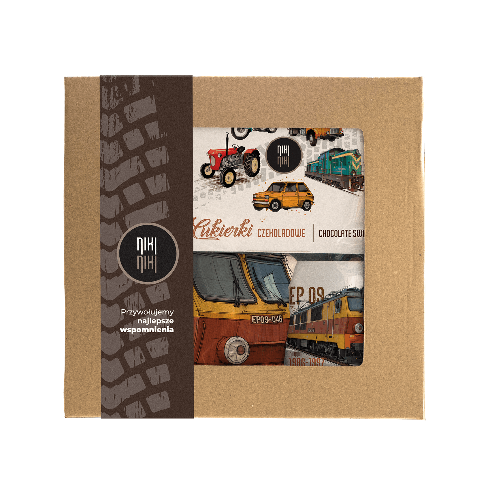 EP09 Dziewiątka — paczka (Zawartość paczki: koszulka - torba - kubek - słodycze; Rozmiar koszulki / bluzy: XL (męska); Kolor koszulki / bluzy: jasnosz