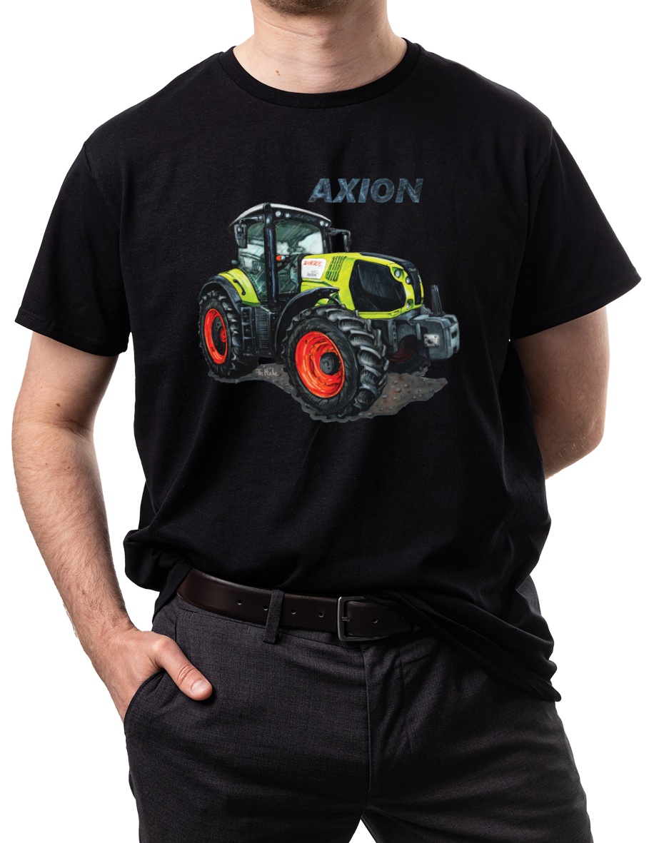 Claas — koszulka (Kolor koszulki: czarny; Rozmiar: 4XL (męska); Rodzaj nadruku: Claas)