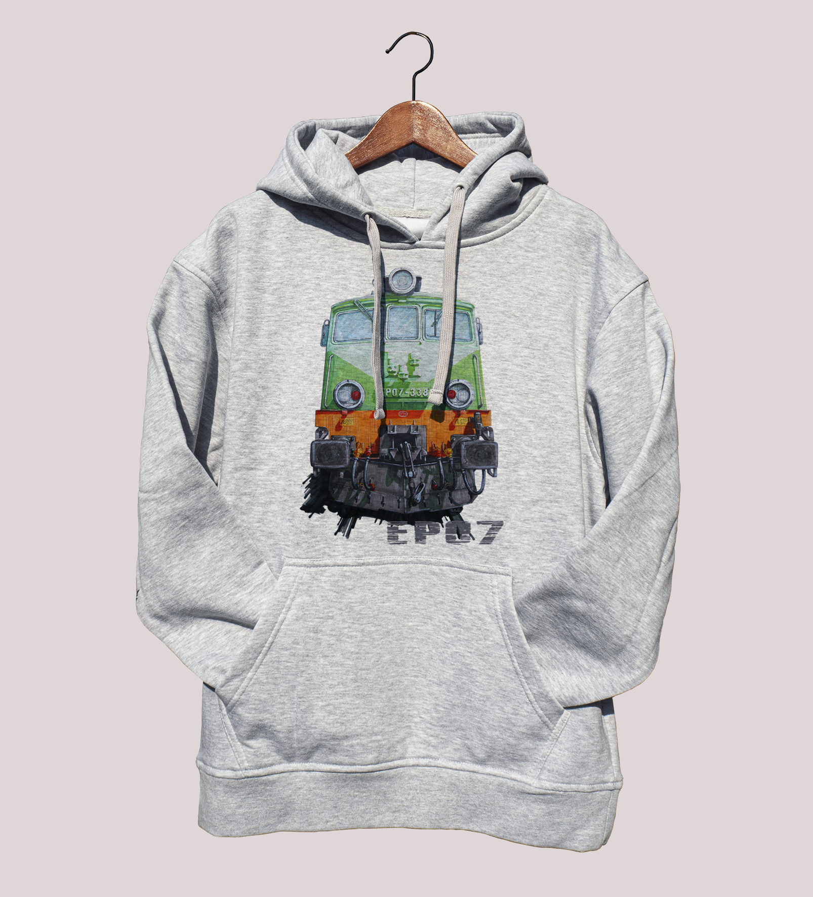 EP07 — bluza (Rozmiar: M; Kolor bluzy: szary; Rodzaj nadruku: EP07)