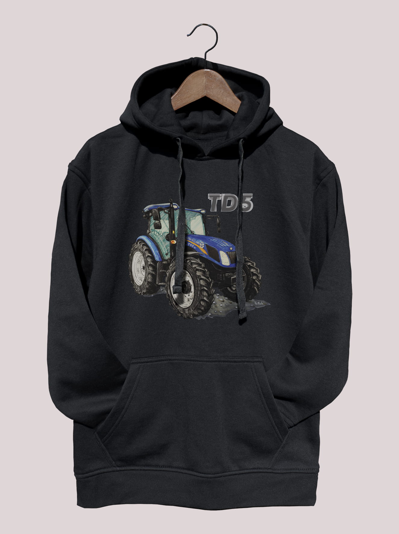 New Holland — bluza (Rozmiar: XXL; Kolor bluzy: czarny; Rodzaj nadruku: New Holland)