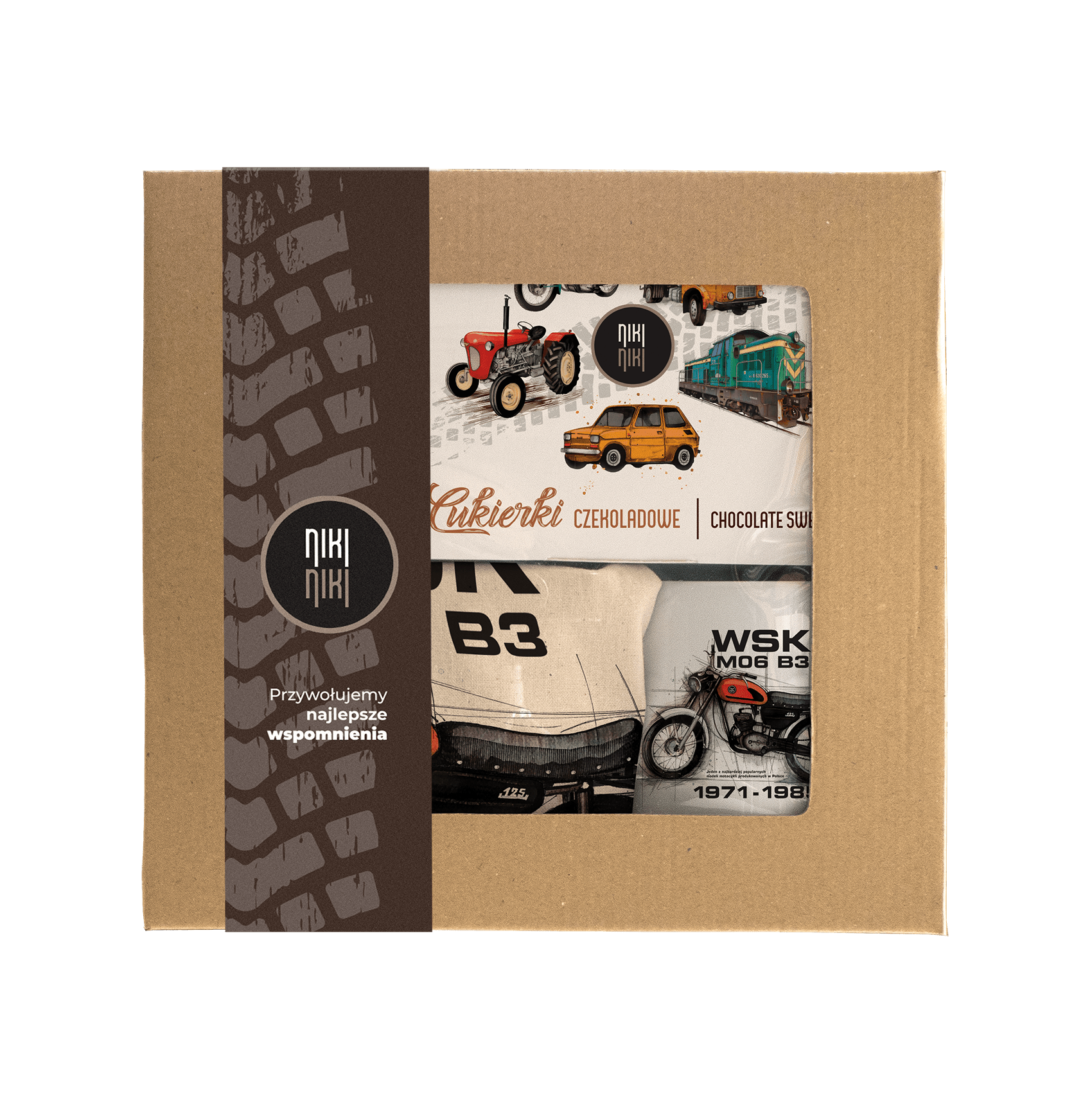 WSK — paczka (Zawartość paczki: koszulka - torba - kubek - słodycze; Rozmiar koszulki / bluzy: 4XL (męska); Kolor koszulki / bluzy: biały; Rodzaj nadr