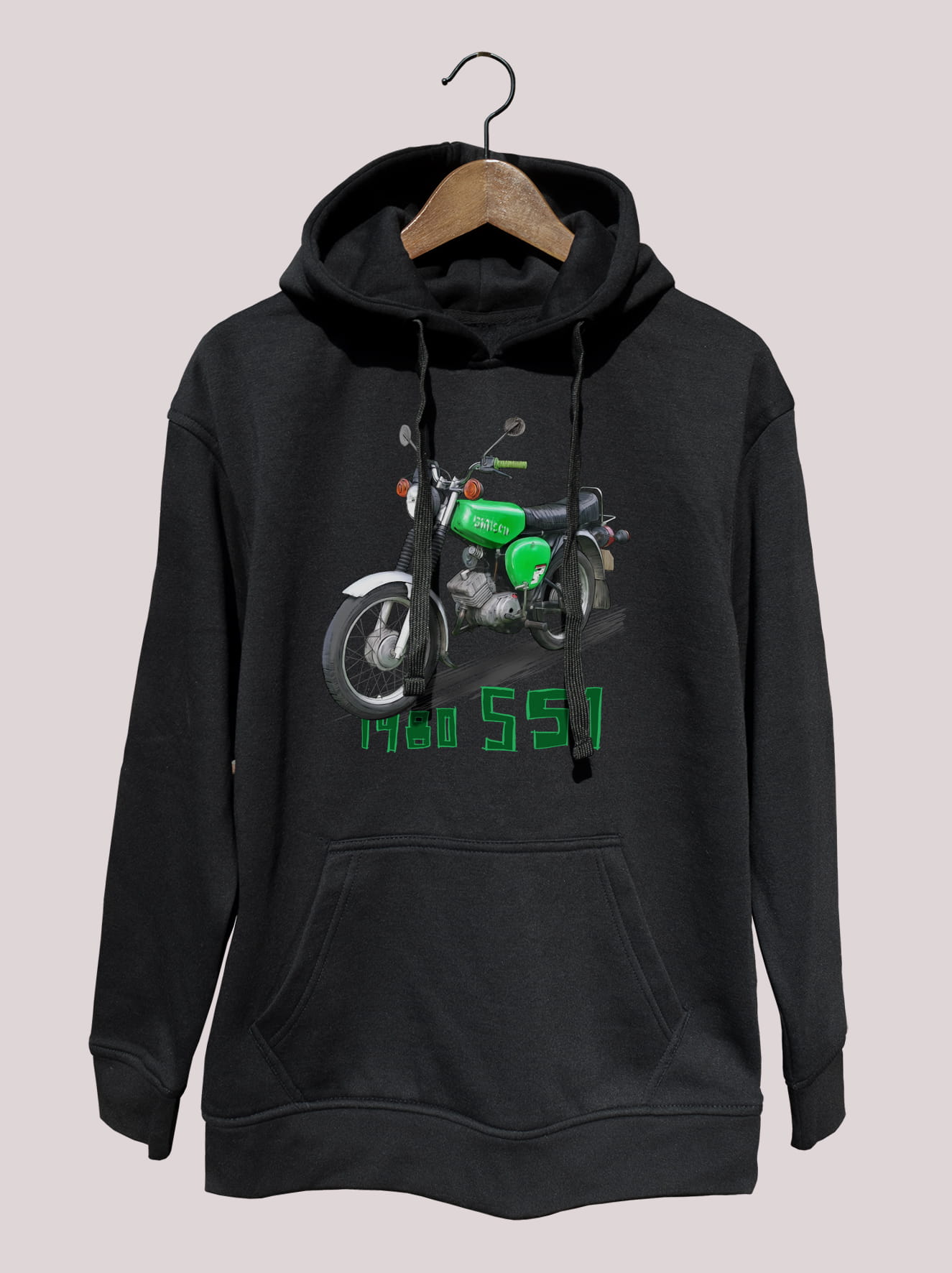 Simson — bluza (Rozmiar: 5 - 6 lat; Kolor bluzy: czarny; Rodzaj nadruku: Simson)