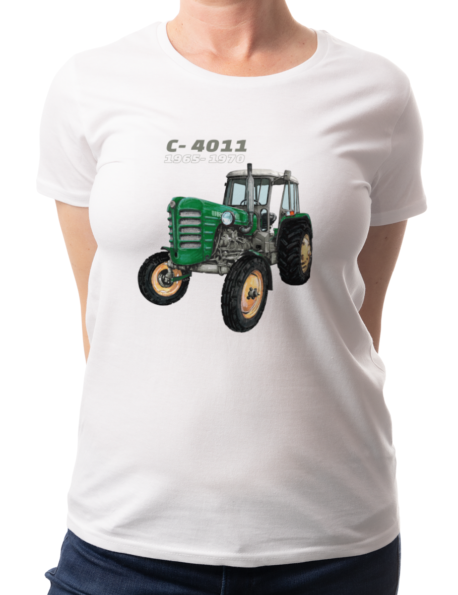 Ursus C-4011 — koszulka (Kolor koszulki: biały; Rozmiar: M (damska); Rodzaj nadruku: Ursus C-4011)