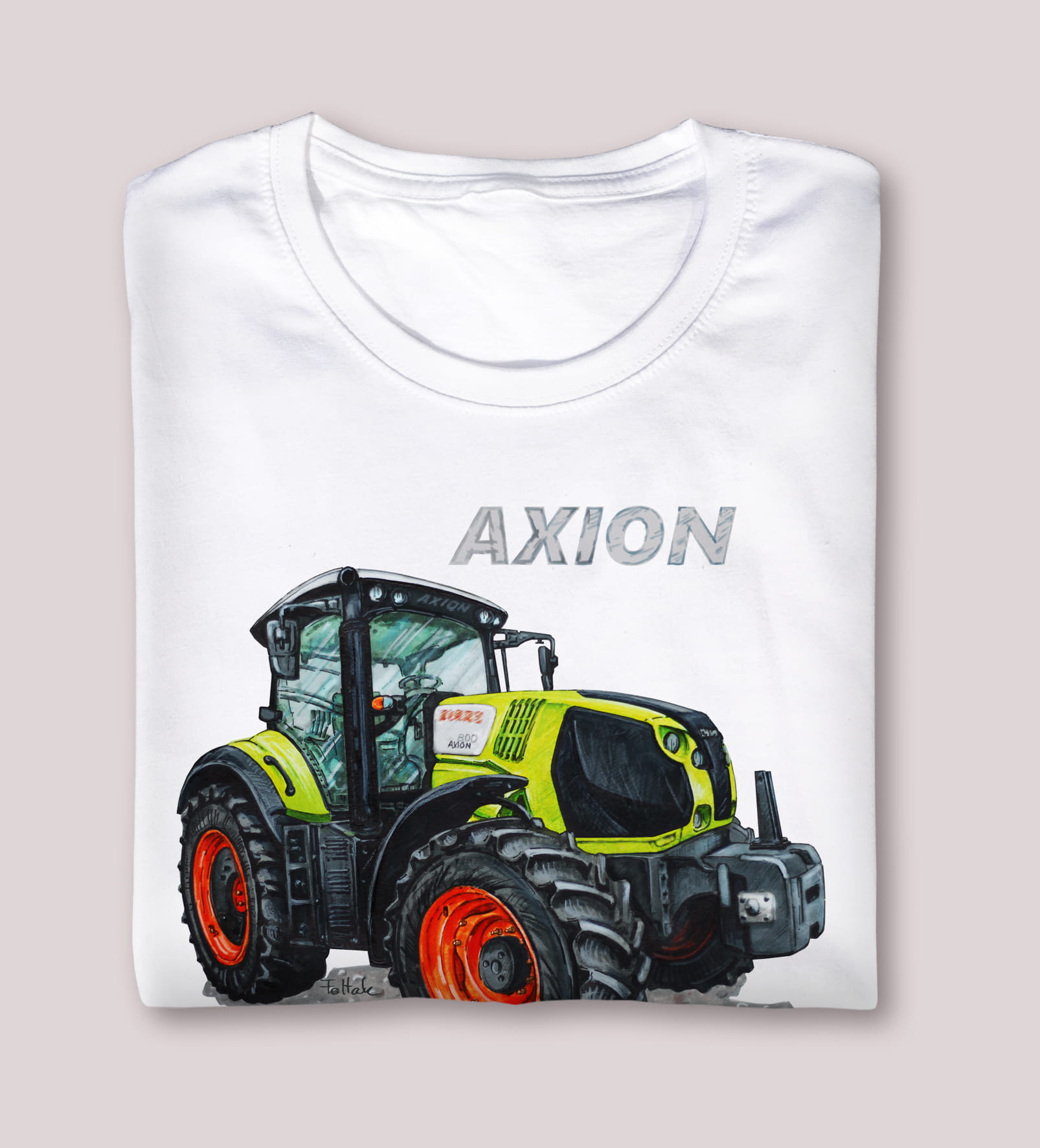 Claas — koszulka (Kolor koszulki: biały; Rozmiar: 3 - 4 lata; Rodzaj nadruku: Claas)